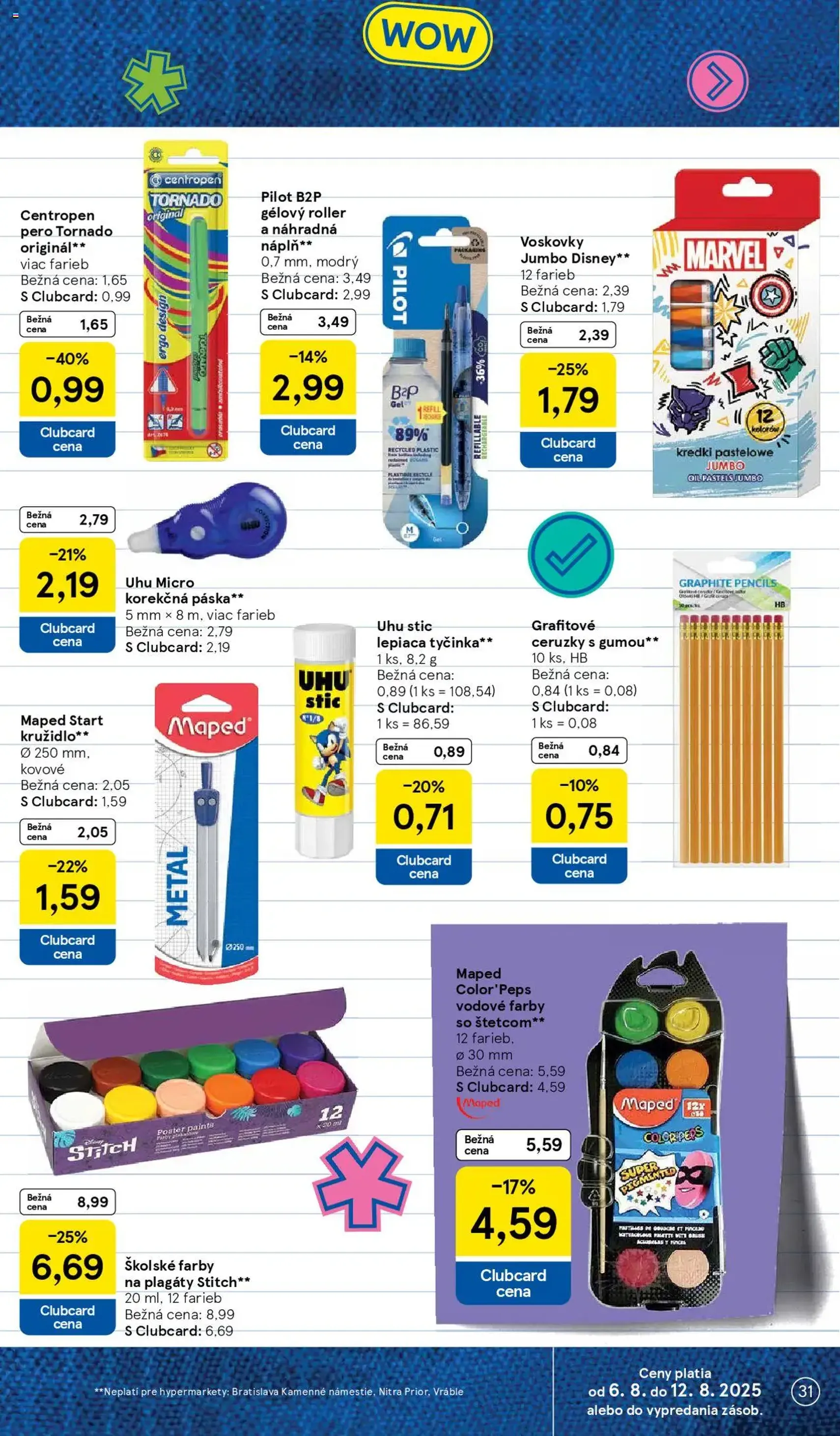 Tesco Hypermarket - leták - platný leták od 06.08.2025 strana 31 z 41 Tesco Hypermarket - leták - platný leták od 06.08.2025 strana 31 z 41