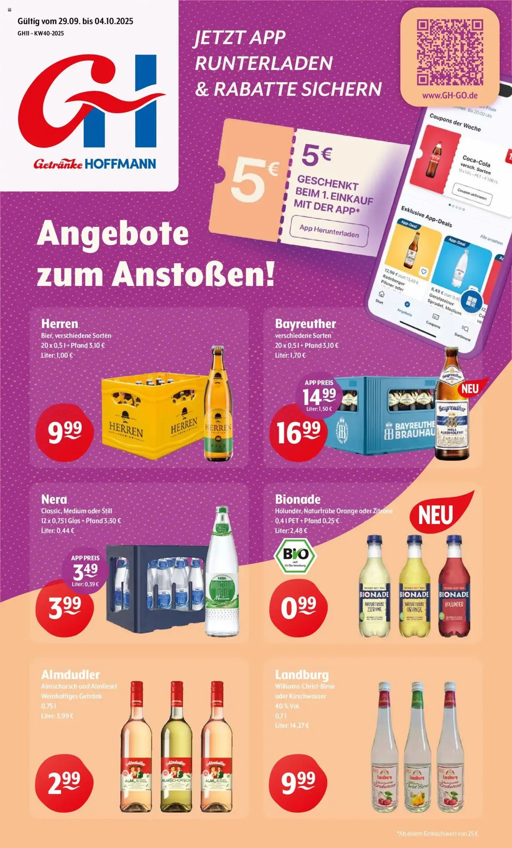 Trink und Spare Prospekt - Gültiger Prospekt ab 29.09.2025, Seite 1 von insgesamt 12