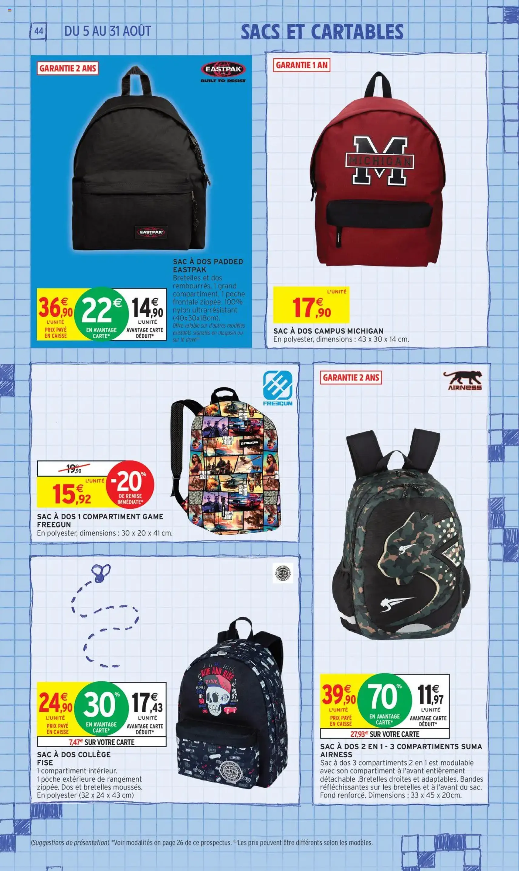 Intermarché - 70% en avantage carte sur une sélection rentrée des classes - brochure valable à partir du 05/08/2025, page 44 sur 60 Intermarché - 70% en avantage carte sur une sélection rentrée des classes - brochure valable à partir du 05/08/2025, page 44 sur 60