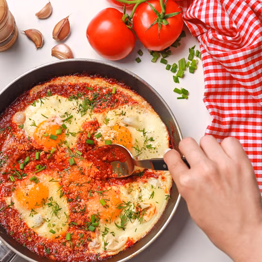 Anteprima ricetta Uova al Pomodoro