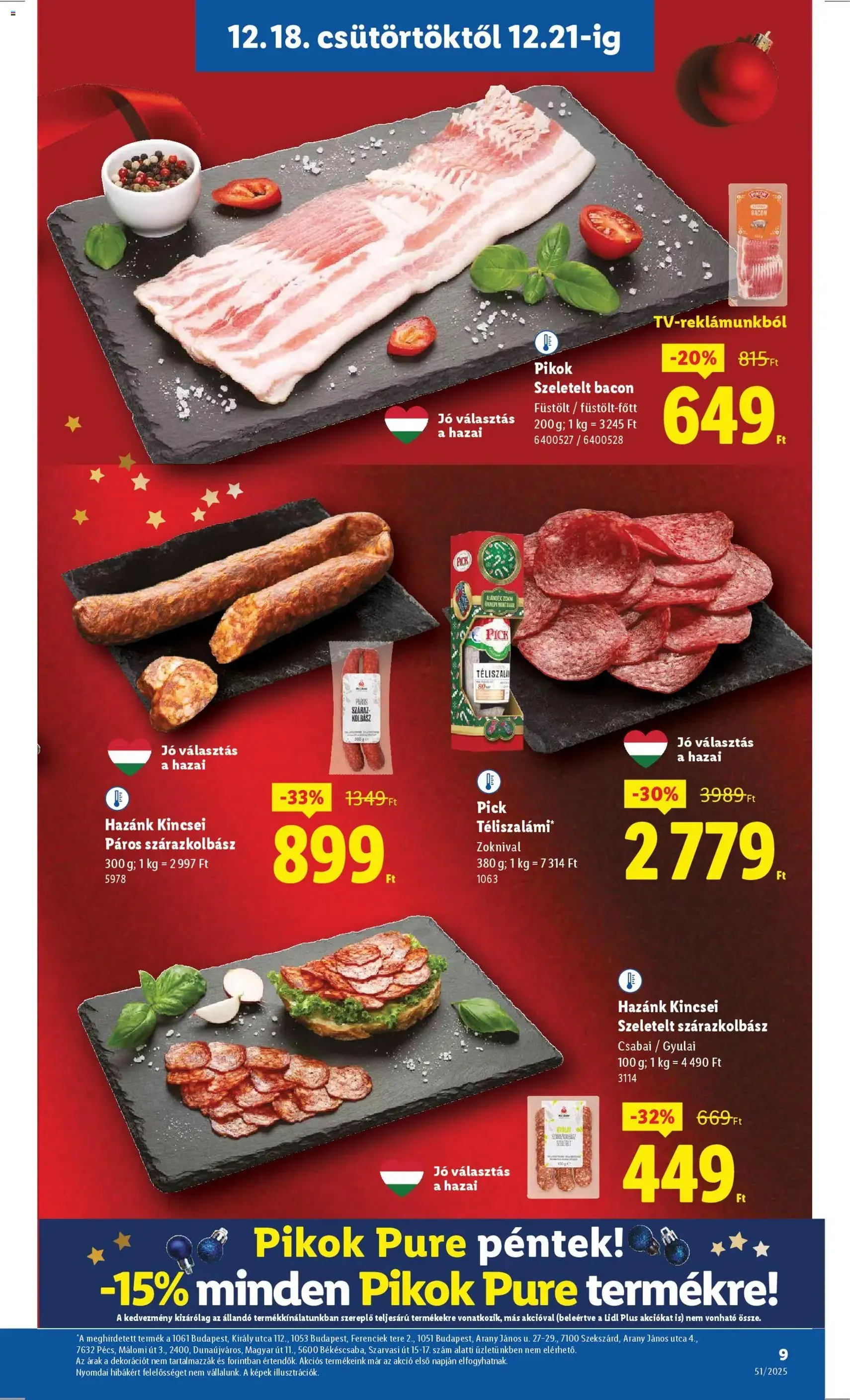 Lidl Akciós újság - 2025.12.18. érvényes szórólap 9 oldal 52 oldalból
