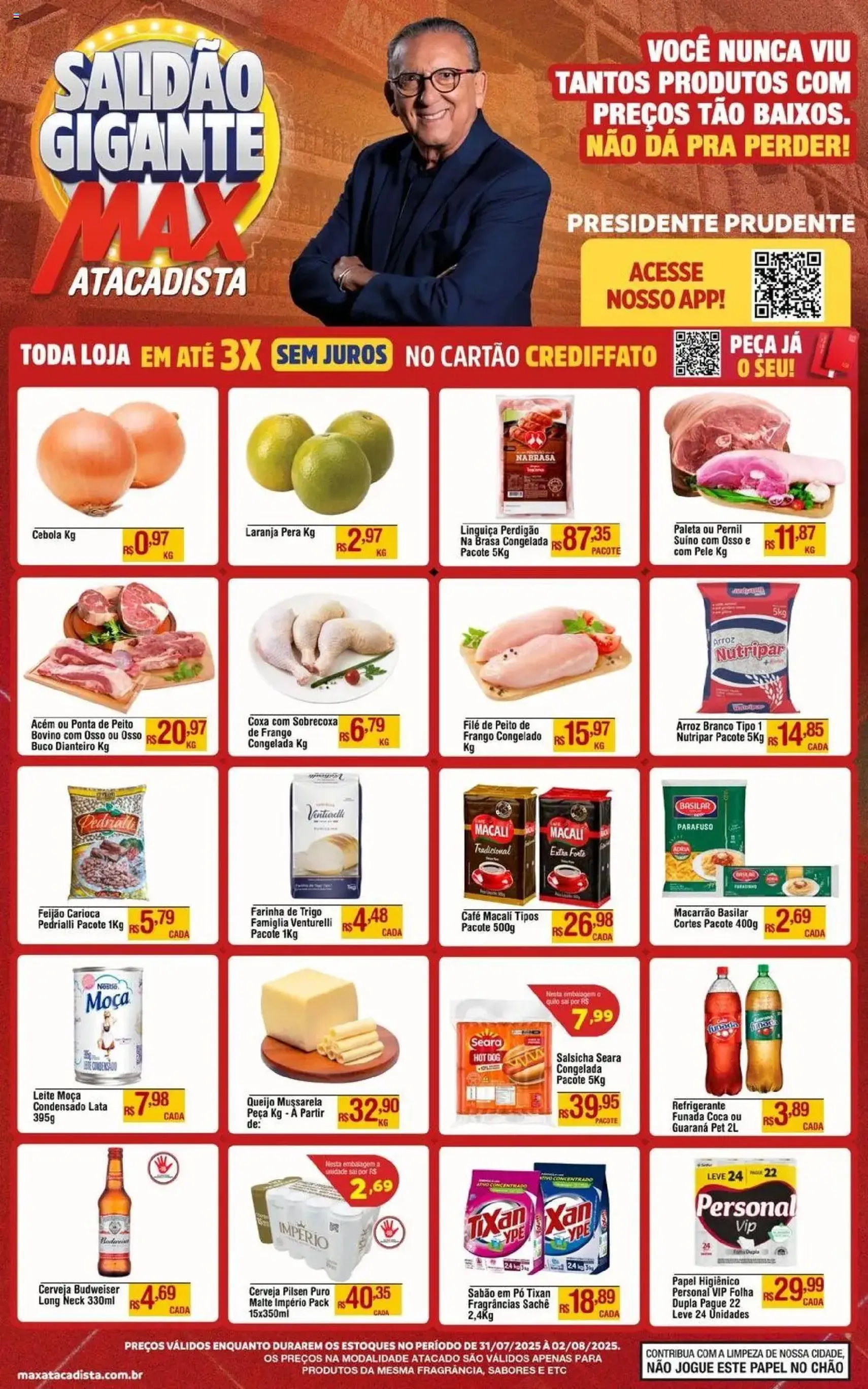 Max Atacadista - Ofertas Saldao - folheto válido a partir de 31/07/2025 página 1 de 2