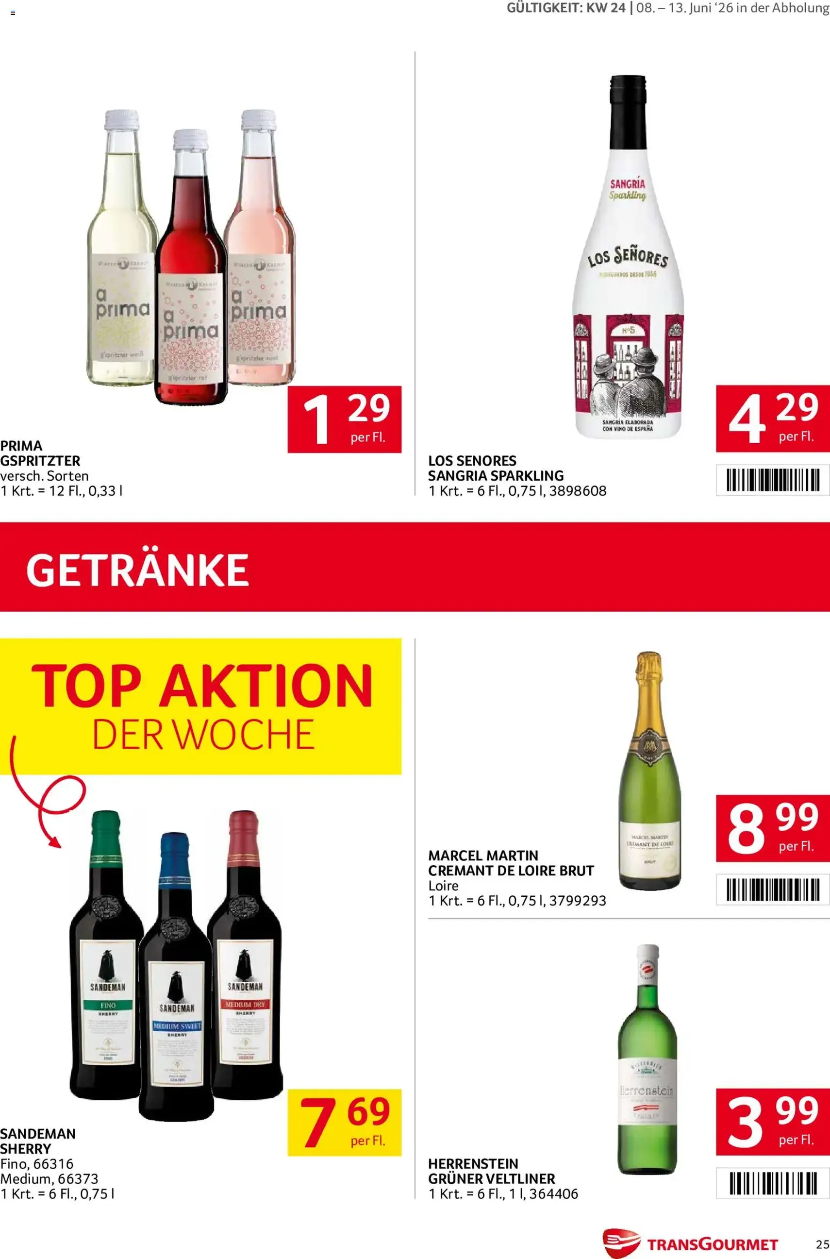 Transgourmet Flugblatt - Gültiger Prospekt ab 08.06.2026, Seite 25 von insgesamt 36