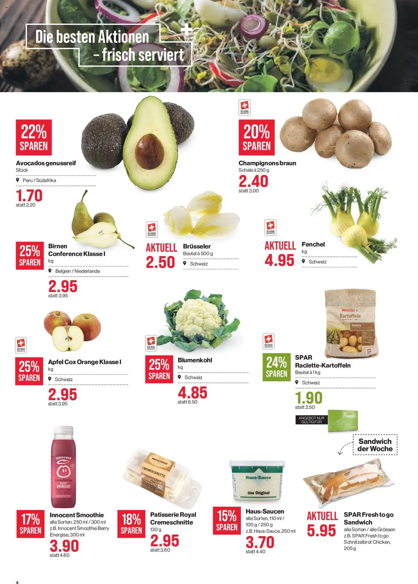 SPAR aktionen - Gültiger Prospekt ab 01.10.2026, Seite 4 von insgesamt 17
