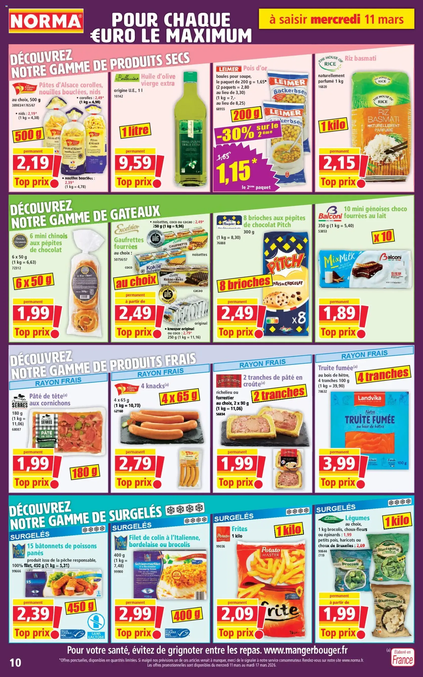 Norma catalogue - brochure valable à partir du 11/03/2026, page 10 sur 14