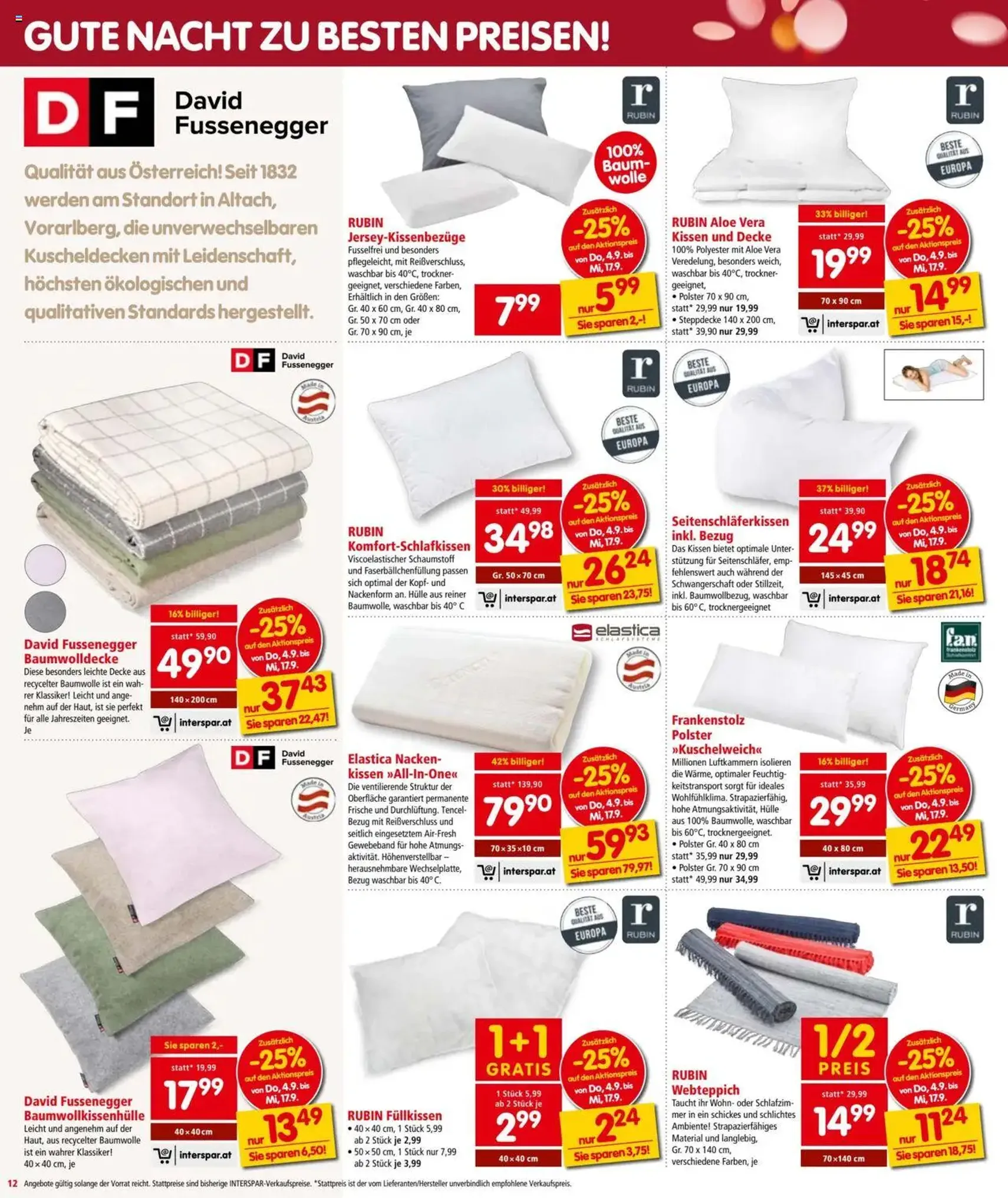 Interspar Flugblatt - Gültiger Prospekt ab 04.09.2025, Seite 12 von insgesamt 16 Interspar Flugblatt - Gültiger Prospekt ab 04.09.2025, Seite 12 von insgesamt 16