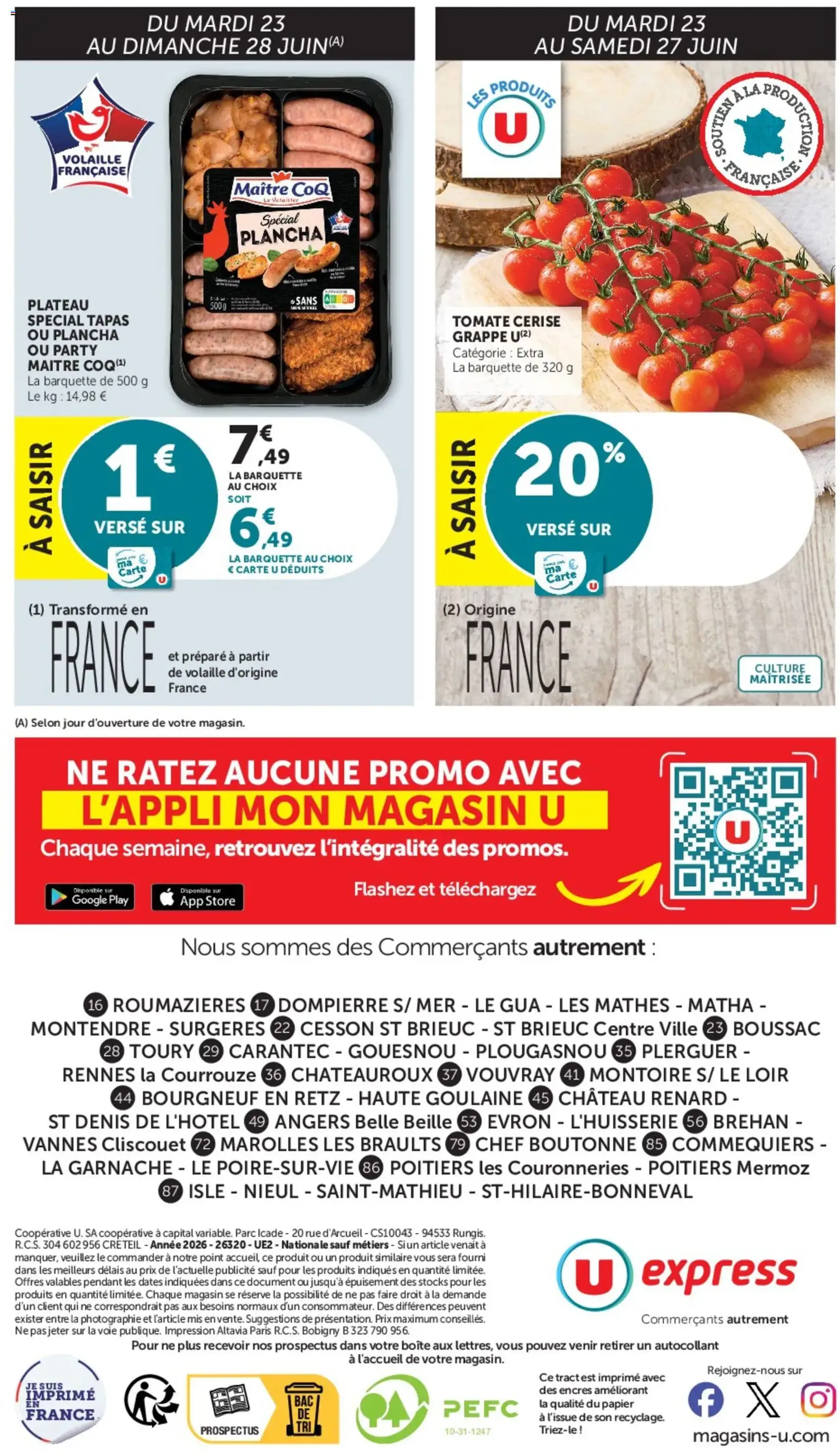 U Express catalogue - brochure valable à partir du 23/06/2026, page 18 sur 18