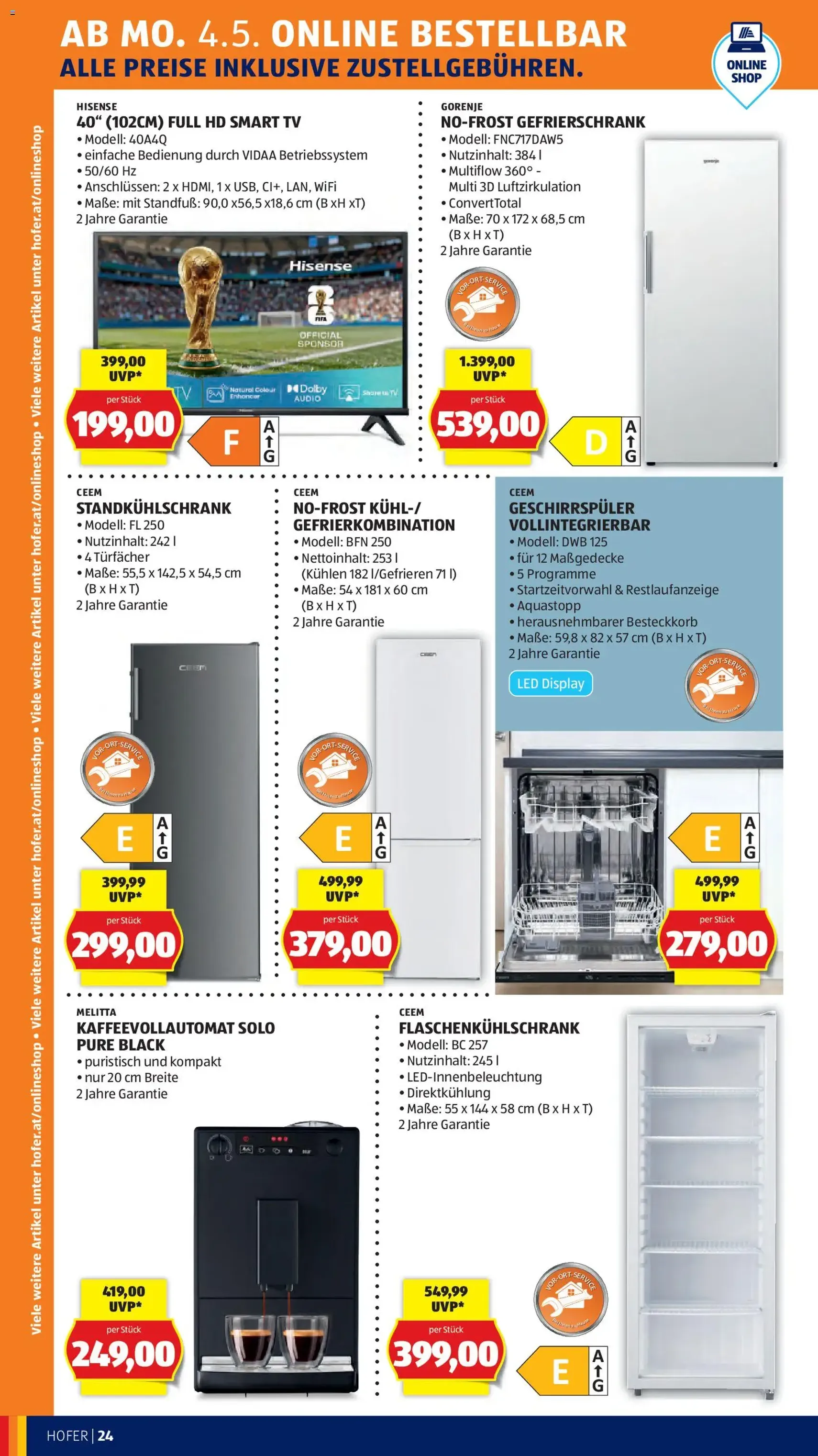 Hofer Flugblatt - Gültiger Prospekt ab 29.04.2026, Seite 30 von insgesamt 47