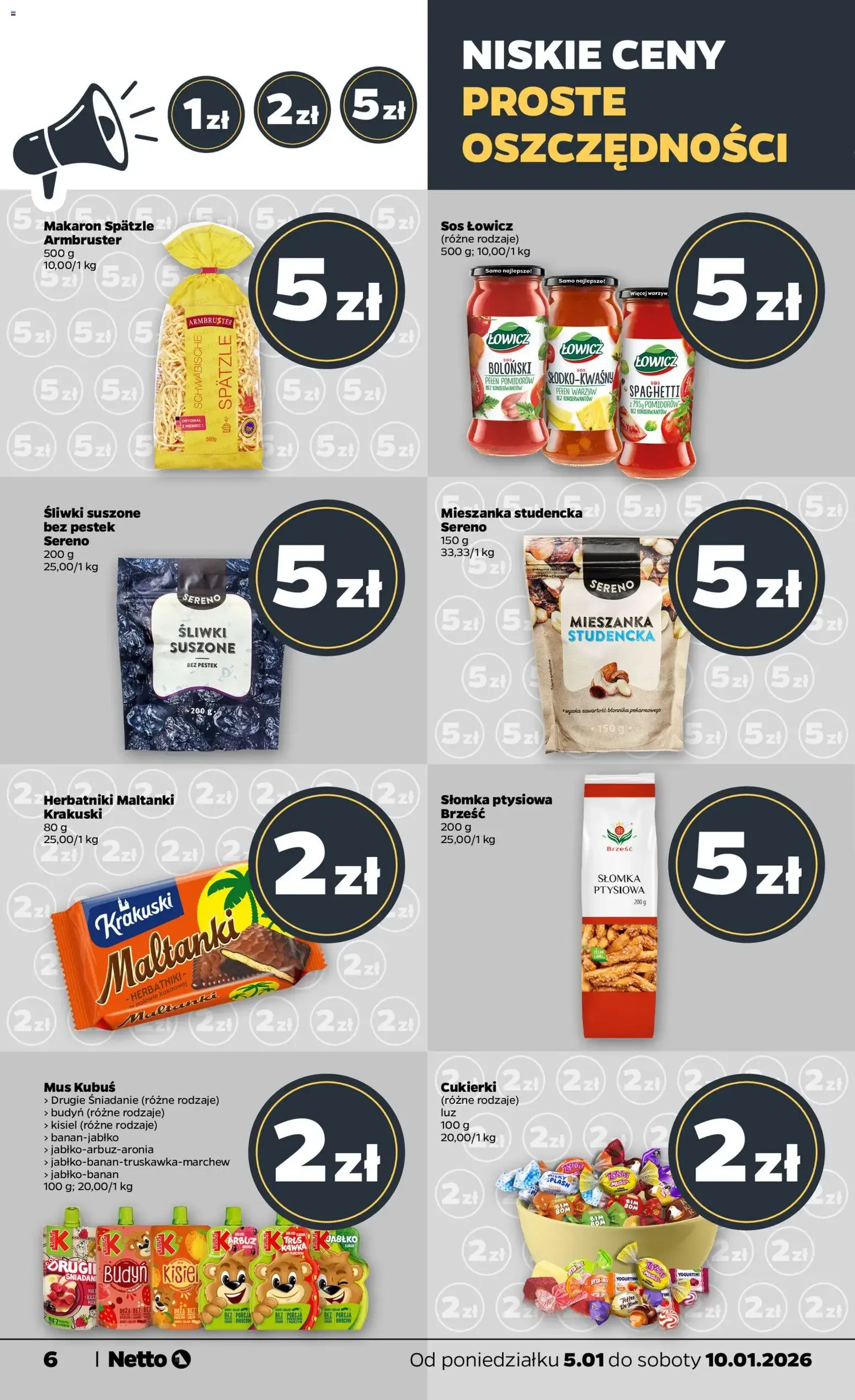 Netto gazetka - Spożywcza - ważny gazetka od 05.01.2026 strona 6 z 33