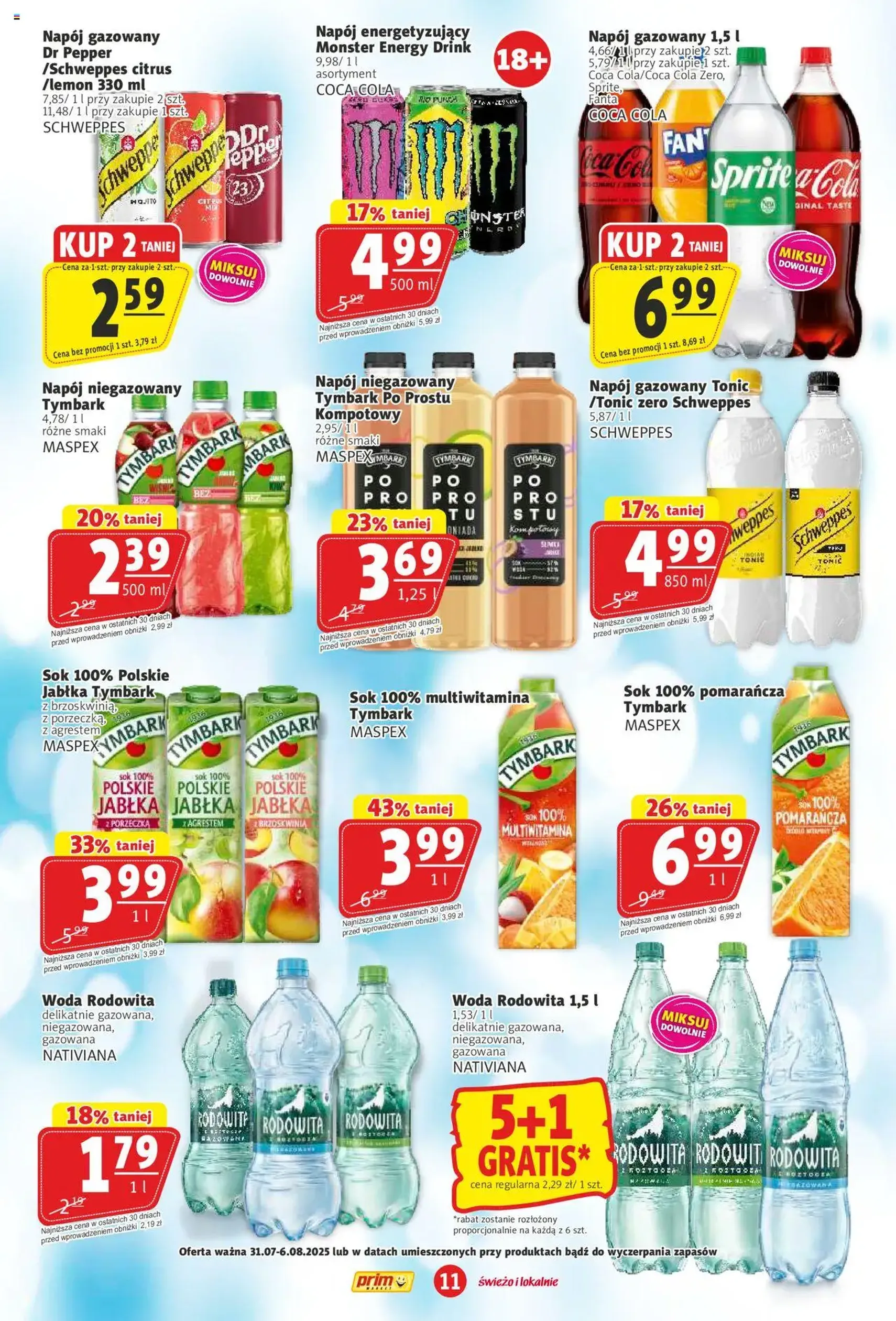 Prim Market Gazetka - ważny gazetka od 31.07.2025 strona 11 z 16 Prim Market Gazetka - ważny gazetka od 31.07.2025 strona 11 z 16