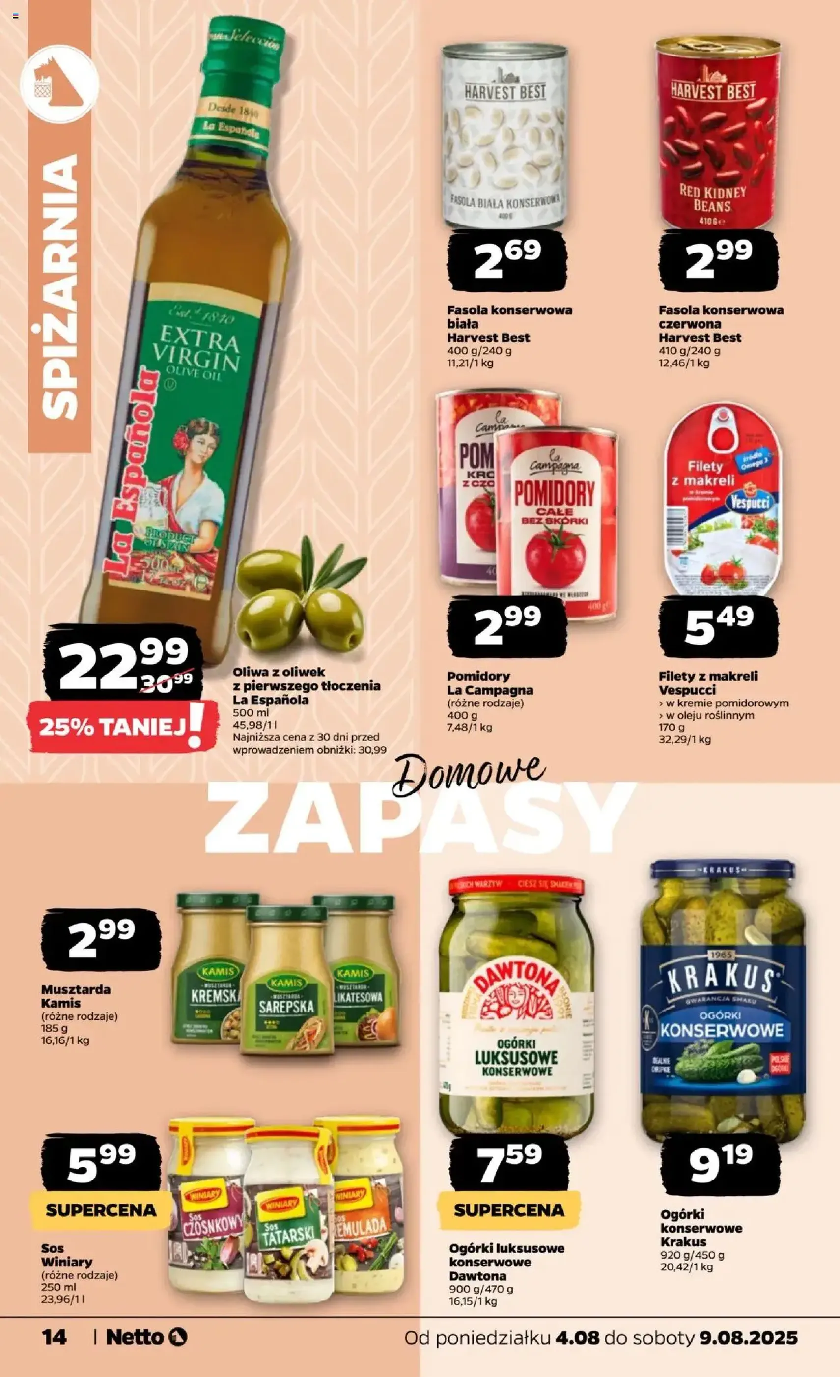 Netto gazetka - Spożywcza - ważny gazetka od 04.08.2025 strona 14 z 28 Netto gazetka - Spożywcza - ważny gazetka od 04.08.2025 strona 14 z 28