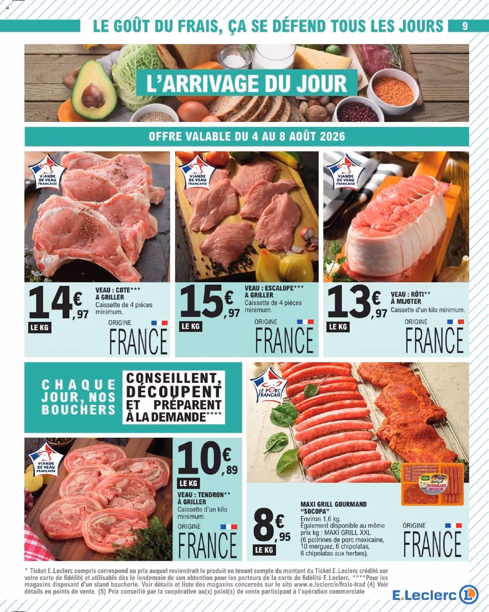 E.Leclerc catalogue - brochure valable à partir du 04/08/2026, page 9 sur 24