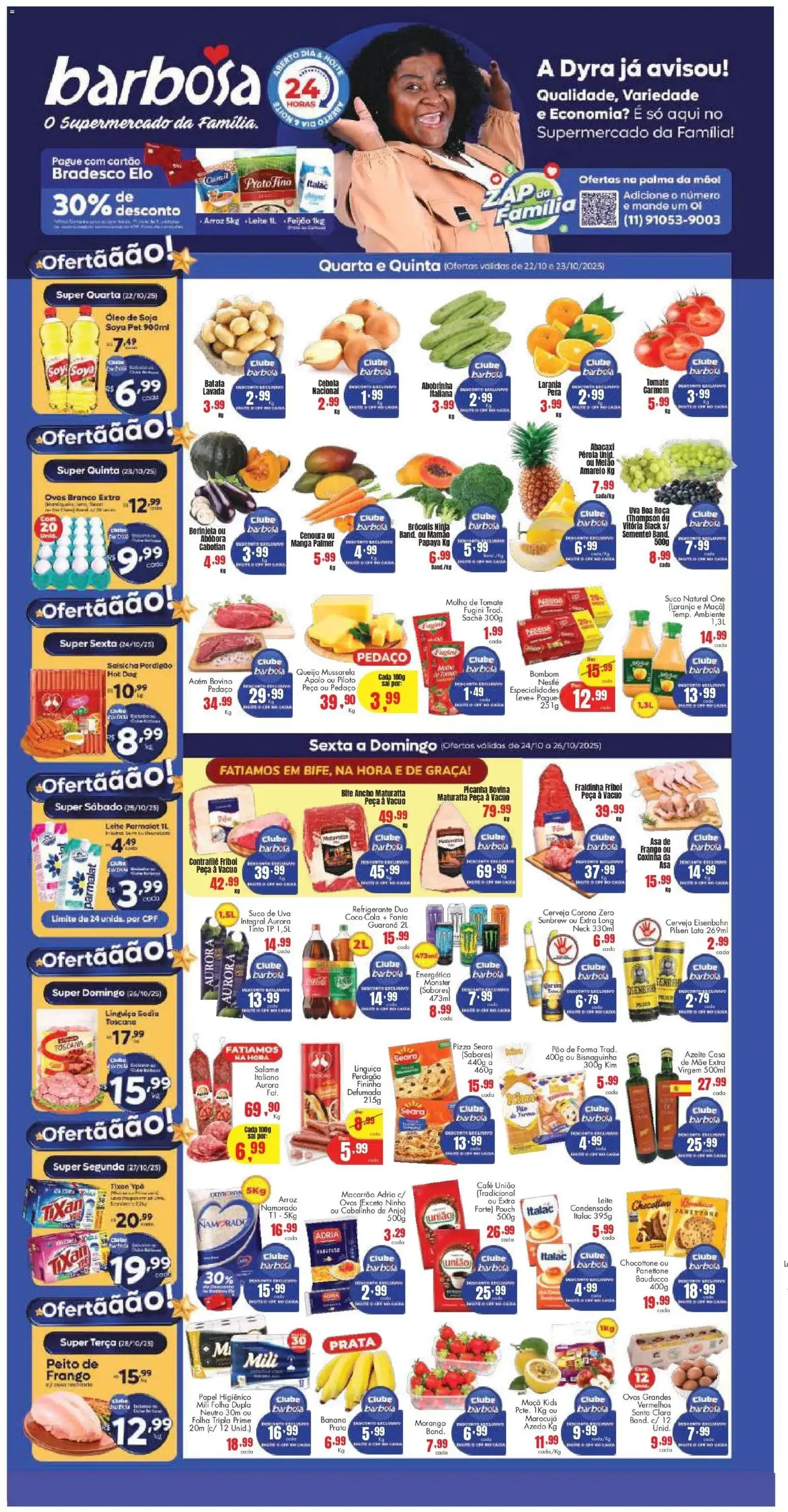 Barbosa Supermercados - Ofertas da semana - folheto válido a partir de 22/10/2025 página 1 de 4