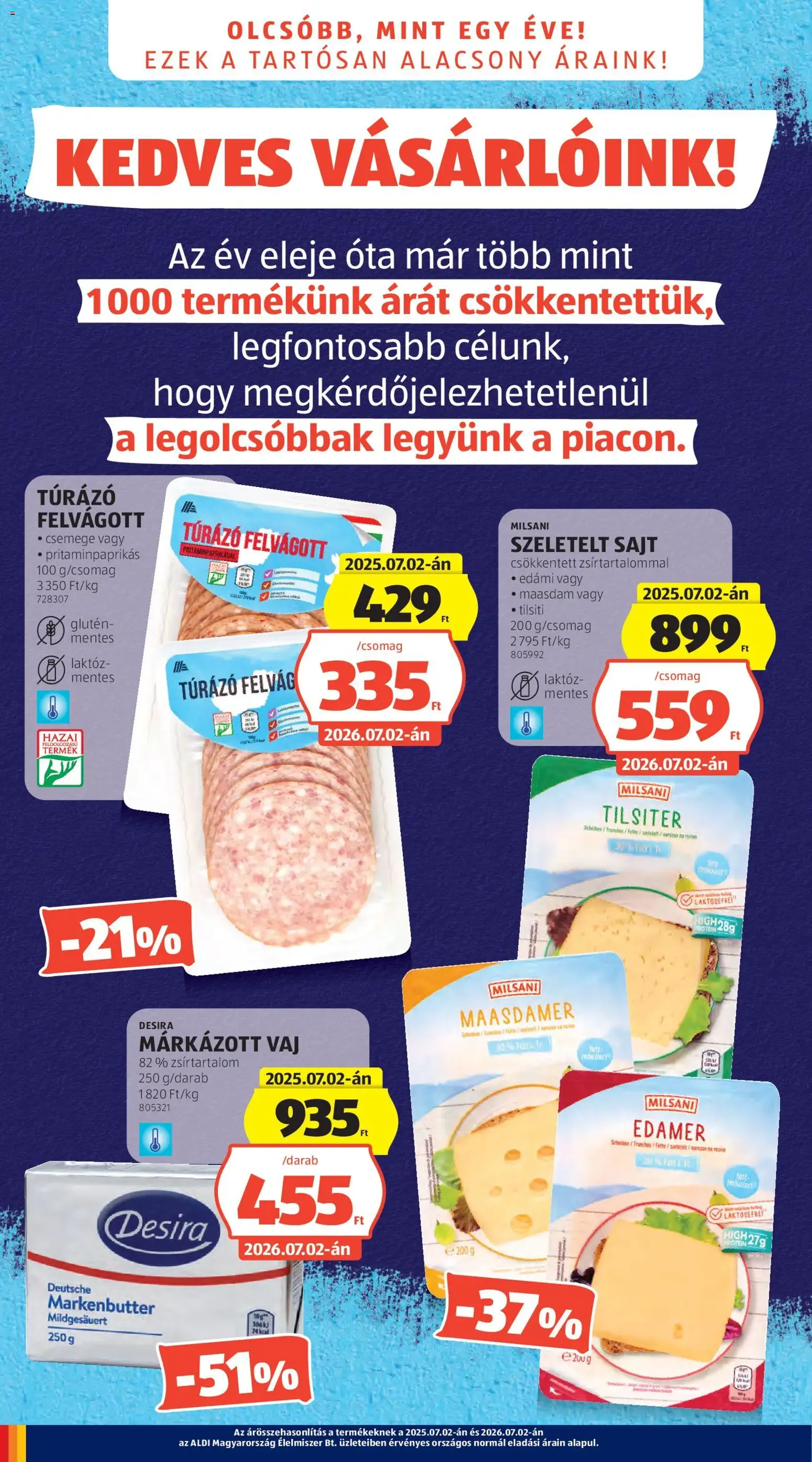 Aldi akciós újság - 2026.07.02. érvényes szórólap 2 oldal 61 oldalból
