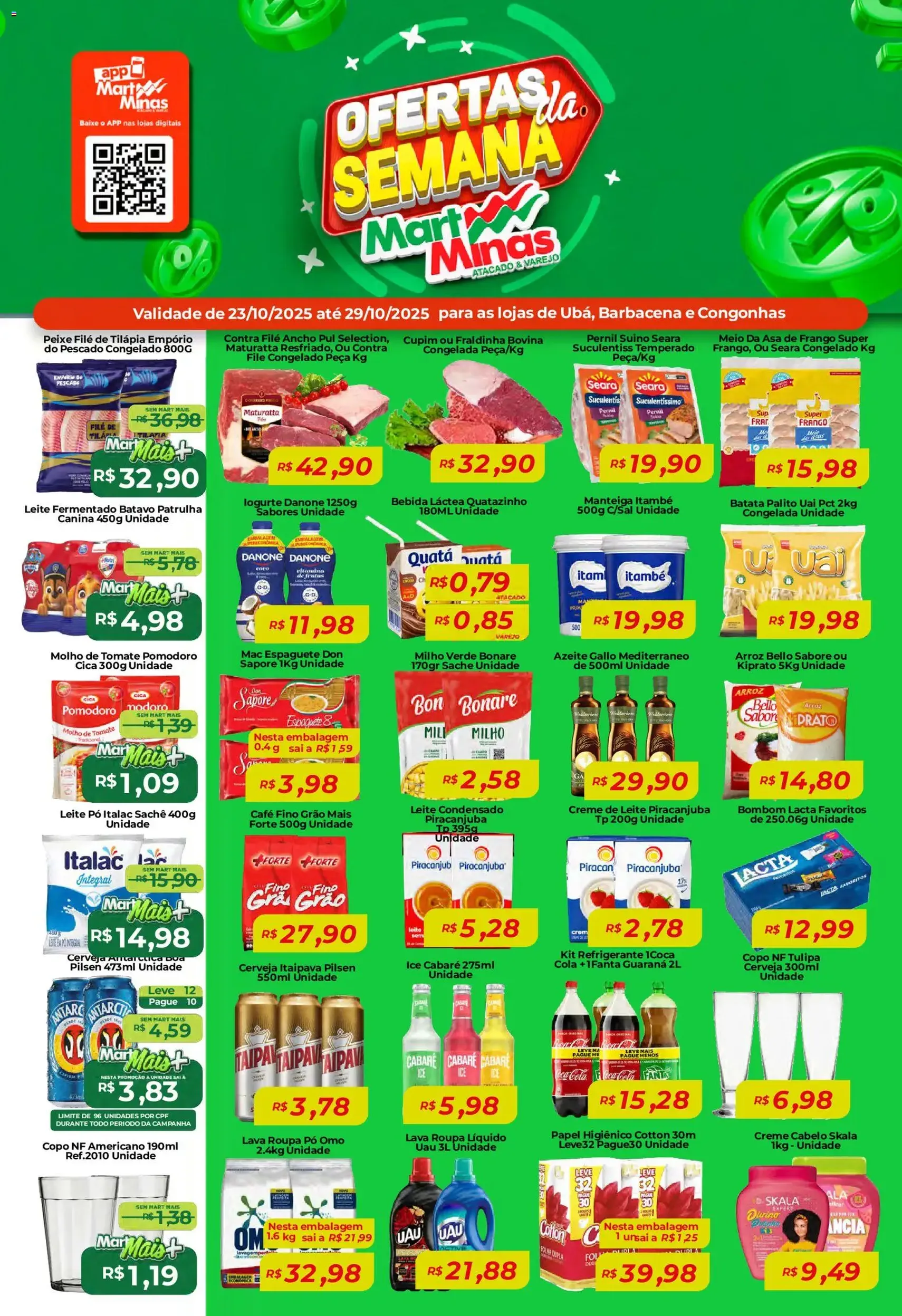 Mart Minas - Ofertas da semana - folheto válido a partir de 23/10/2025 página 1 de 8 Mart Minas - Ofertas da semana - folheto válido a partir de 23/10/2025 página 1 de 8