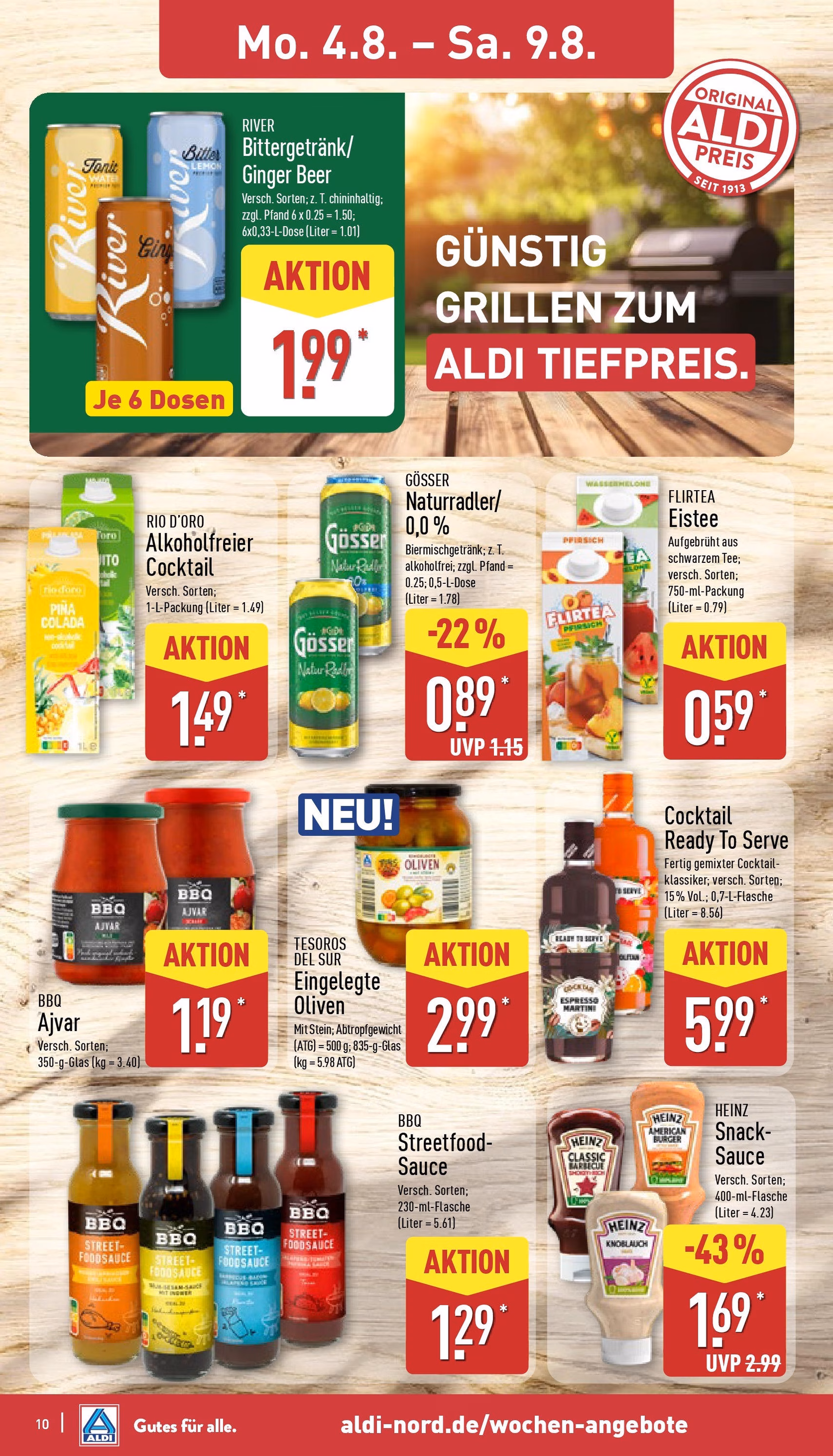 Aldi Prospekt - Gültiger Prospekt ab 04.08.2025, Seite 10 von insgesamt 45
