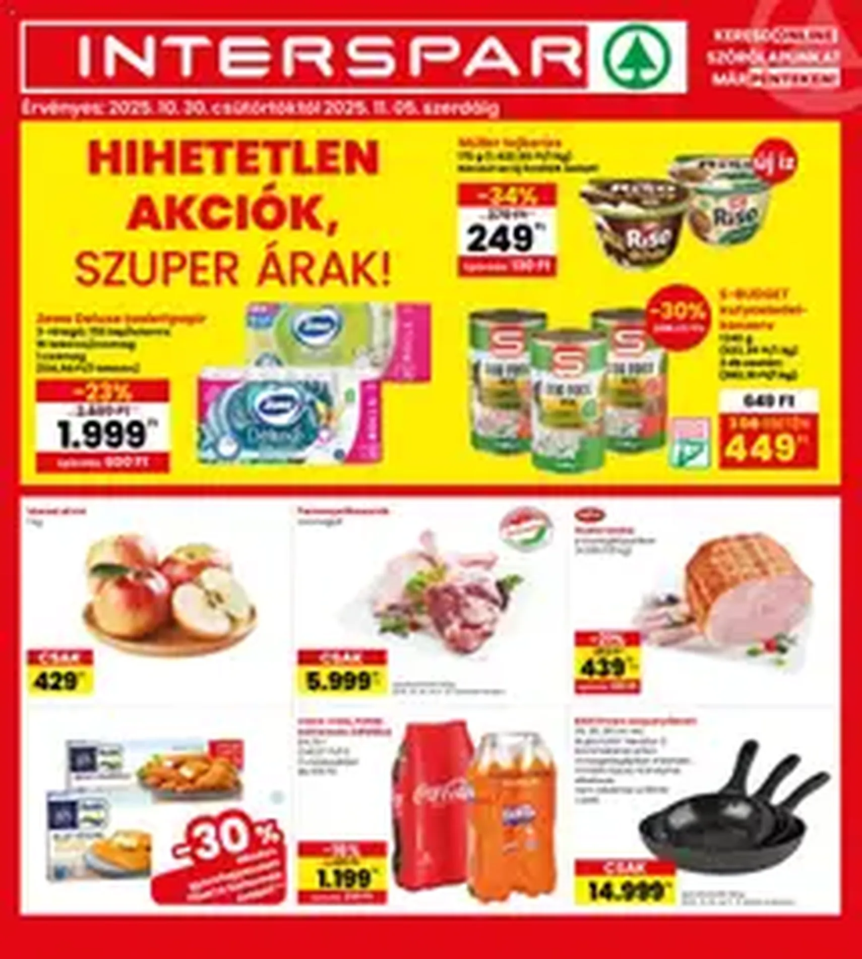 Interspar Akciós újság - 2025.10.30. érvényes szórólap 1 oldal 1 oldalból