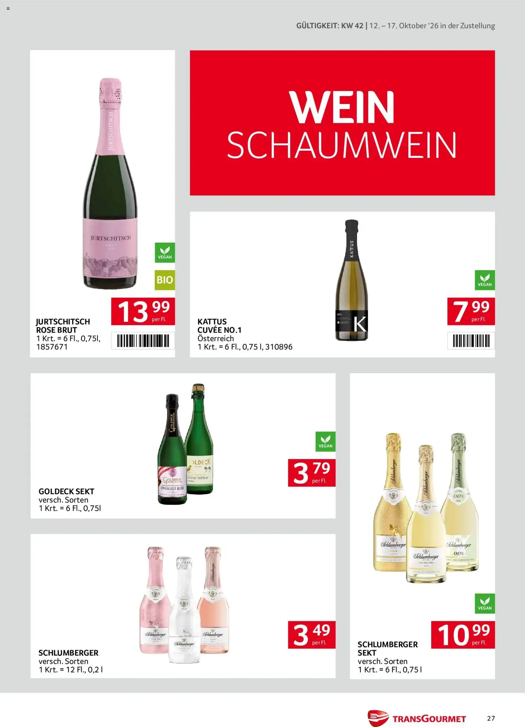 Transgourmet Flugblatt - Gültiger Prospekt ab 11.10.2026, Seite 27 von insgesamt 32