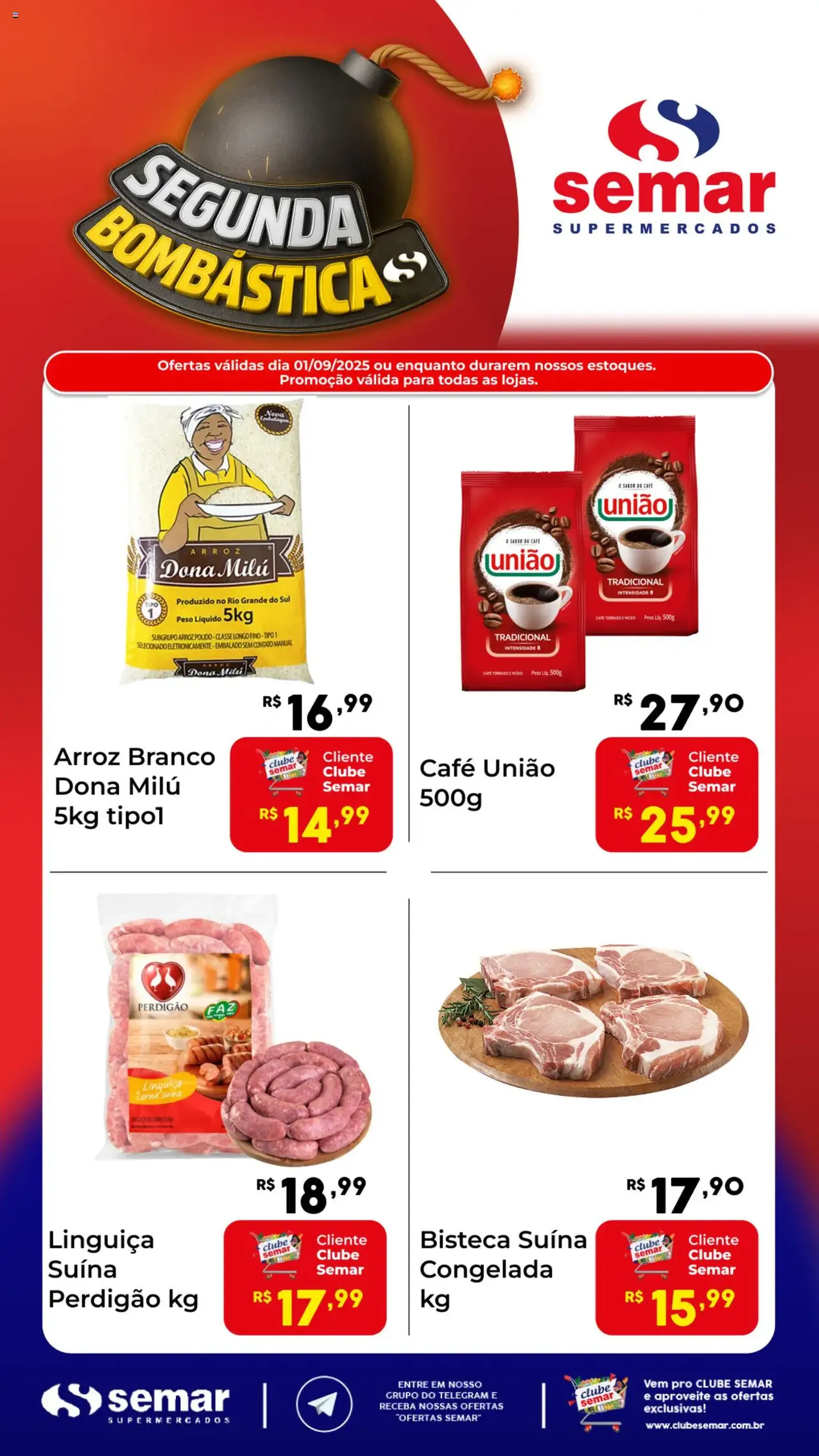 Semar Supermercado - Ofertas do Dia - folheto válido a partir de 01/09/2025 página 1 de 1