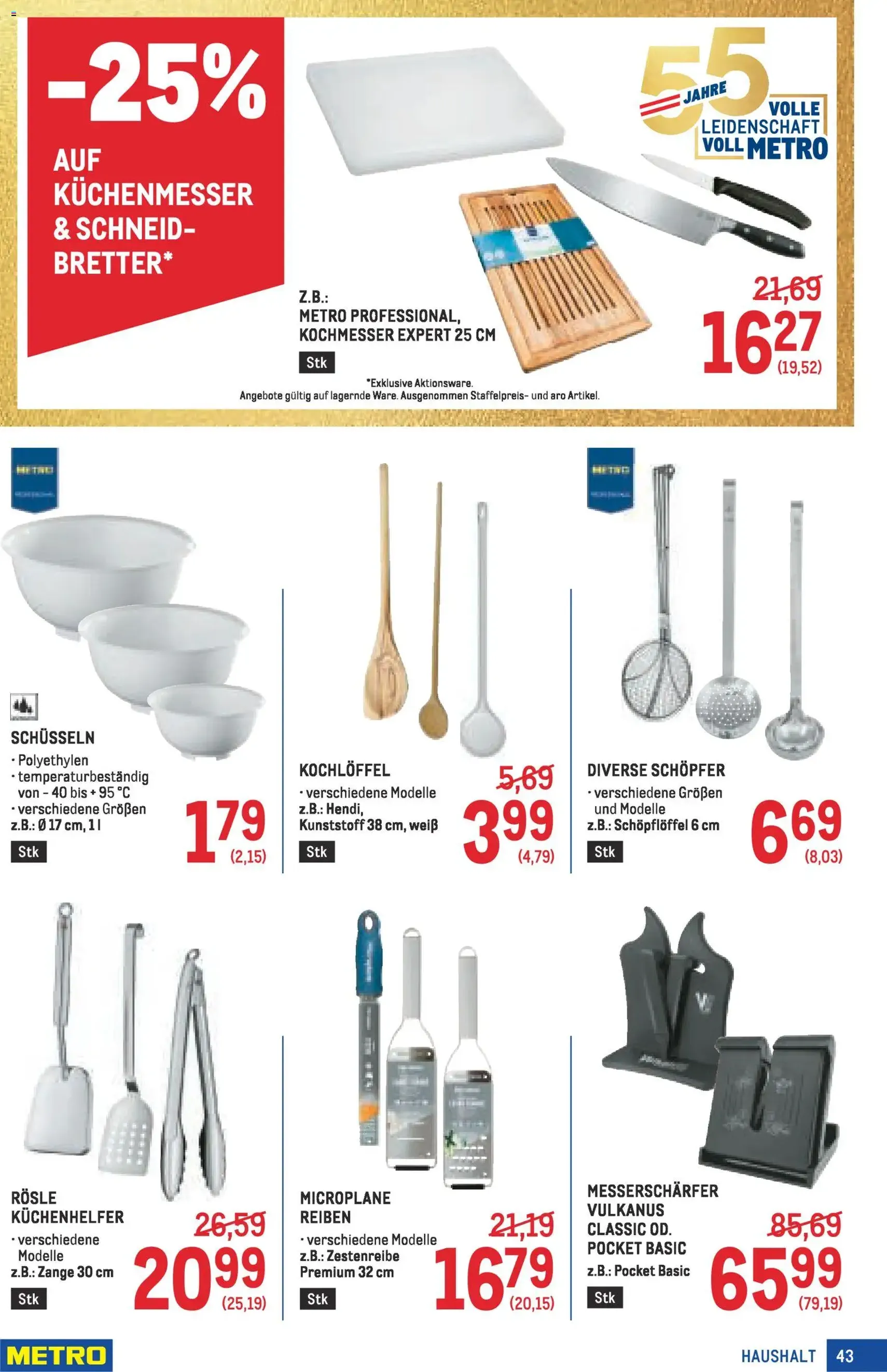 Metro angebote Profi - Gültiger Prospekt ab 16.04.2026, Seite 43 von insgesamt 64