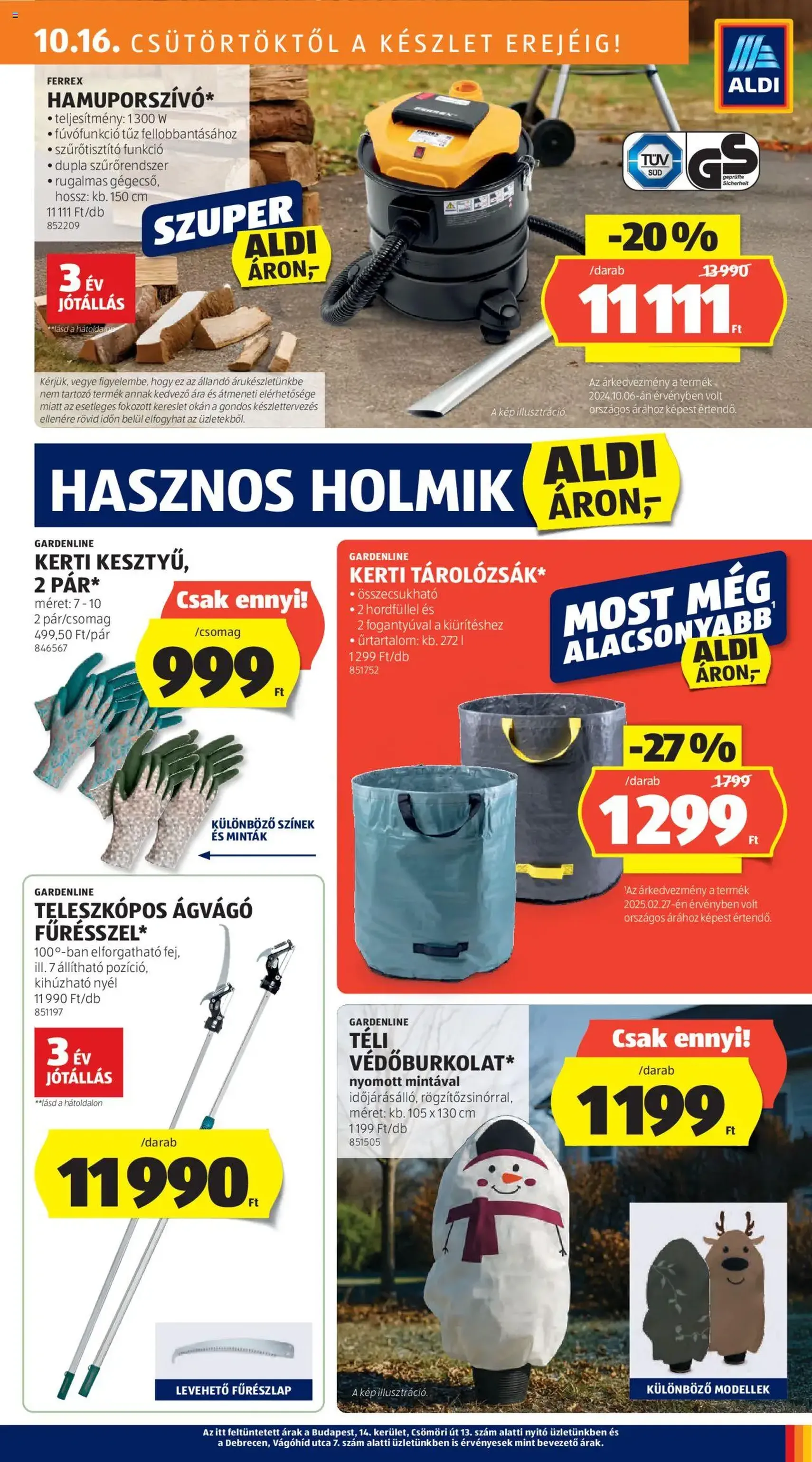 Aldi Akciós újság - 2025.10.16. érvényes szórólap 25 oldal 50 oldalból Aldi Akciós újság - 2025.10.16. érvényes szórólap 25 oldal 50 oldalból