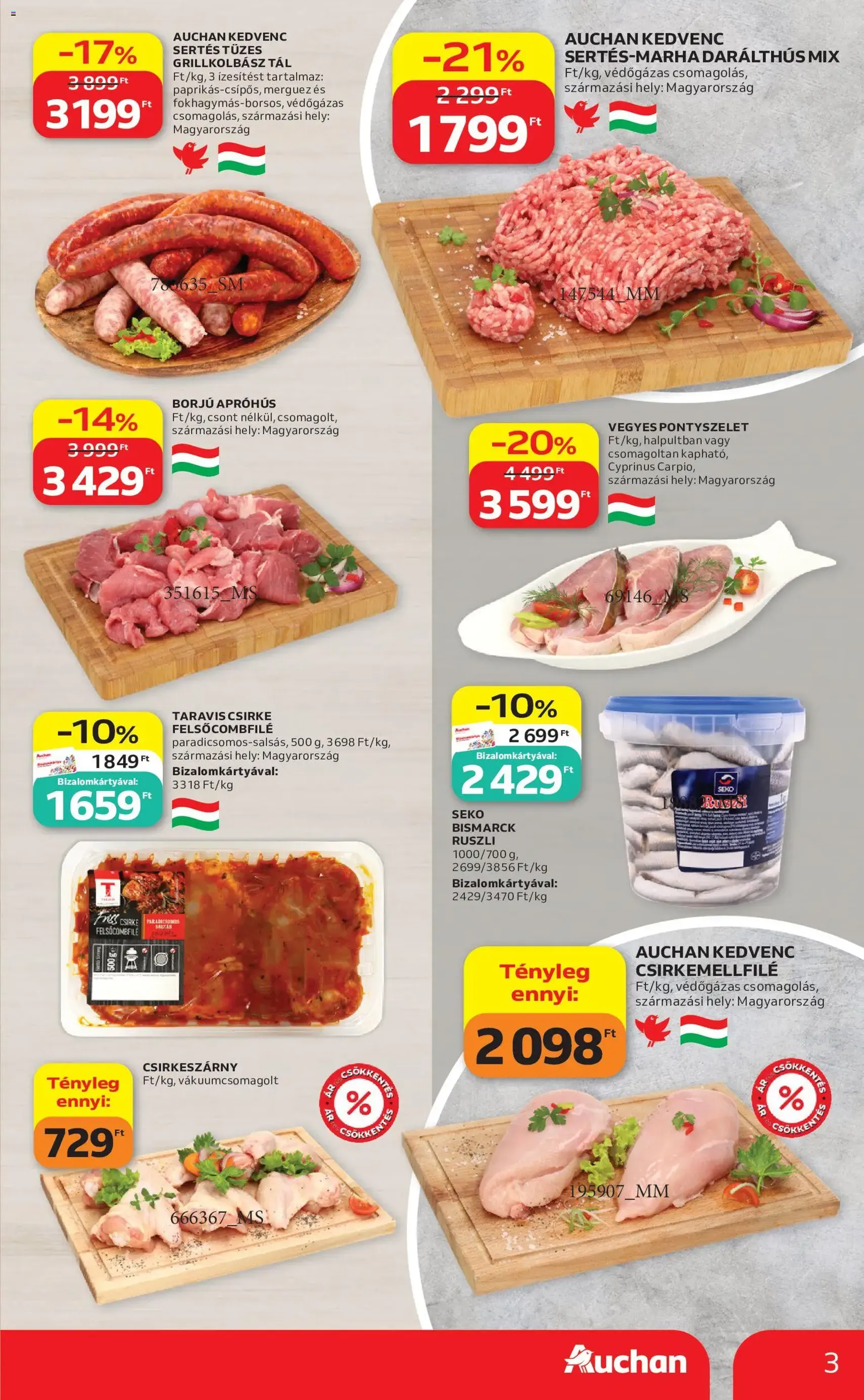 Auchan akciós újság - 2026.07.09. érvényes szórólap 3 oldal 50 oldalból