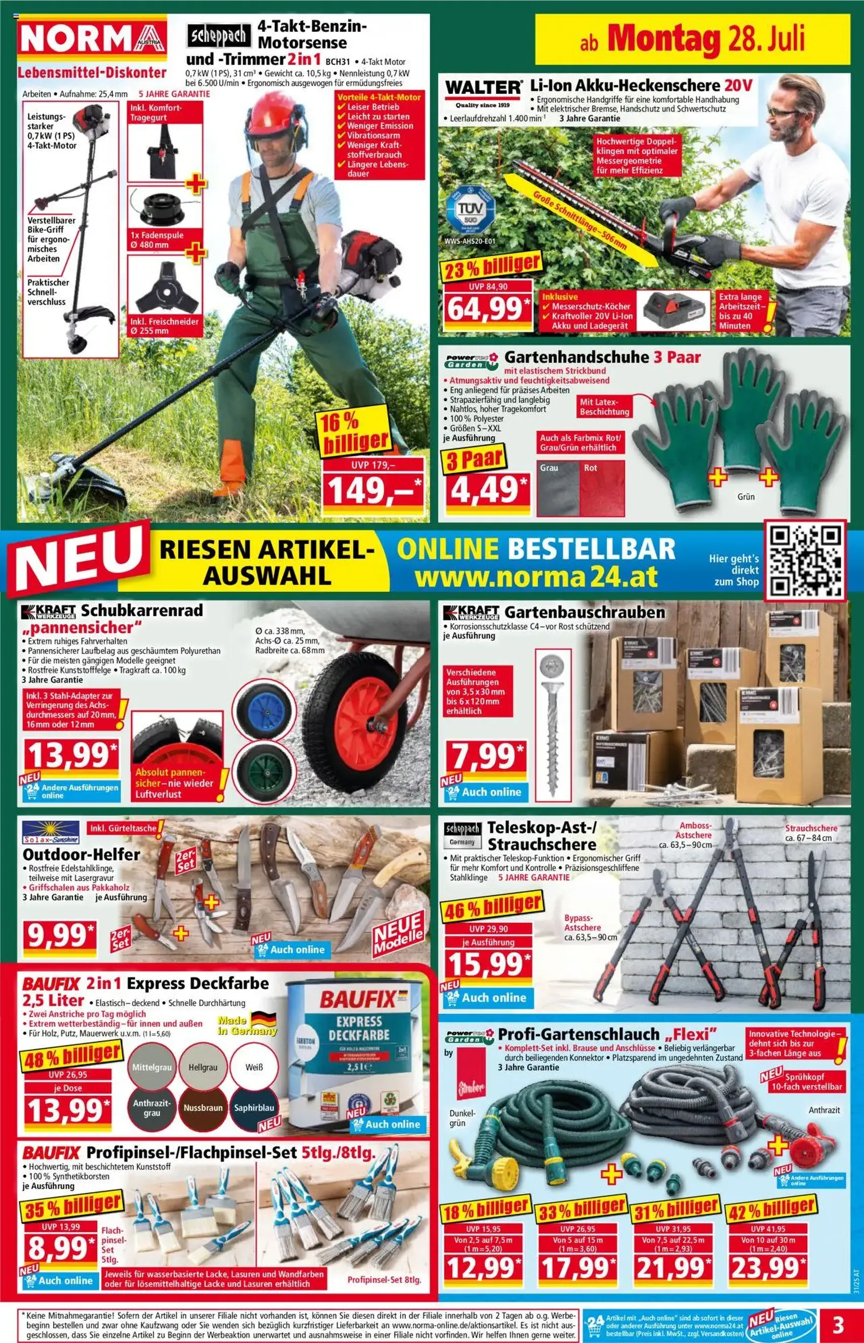 Norma Flugblatt - Gültiger Prospekt ab 28.07.2025, Seite 3 von insgesamt 18 Norma Flugblatt - Gültiger Prospekt ab 28.07.2025, Seite 3 von insgesamt 18