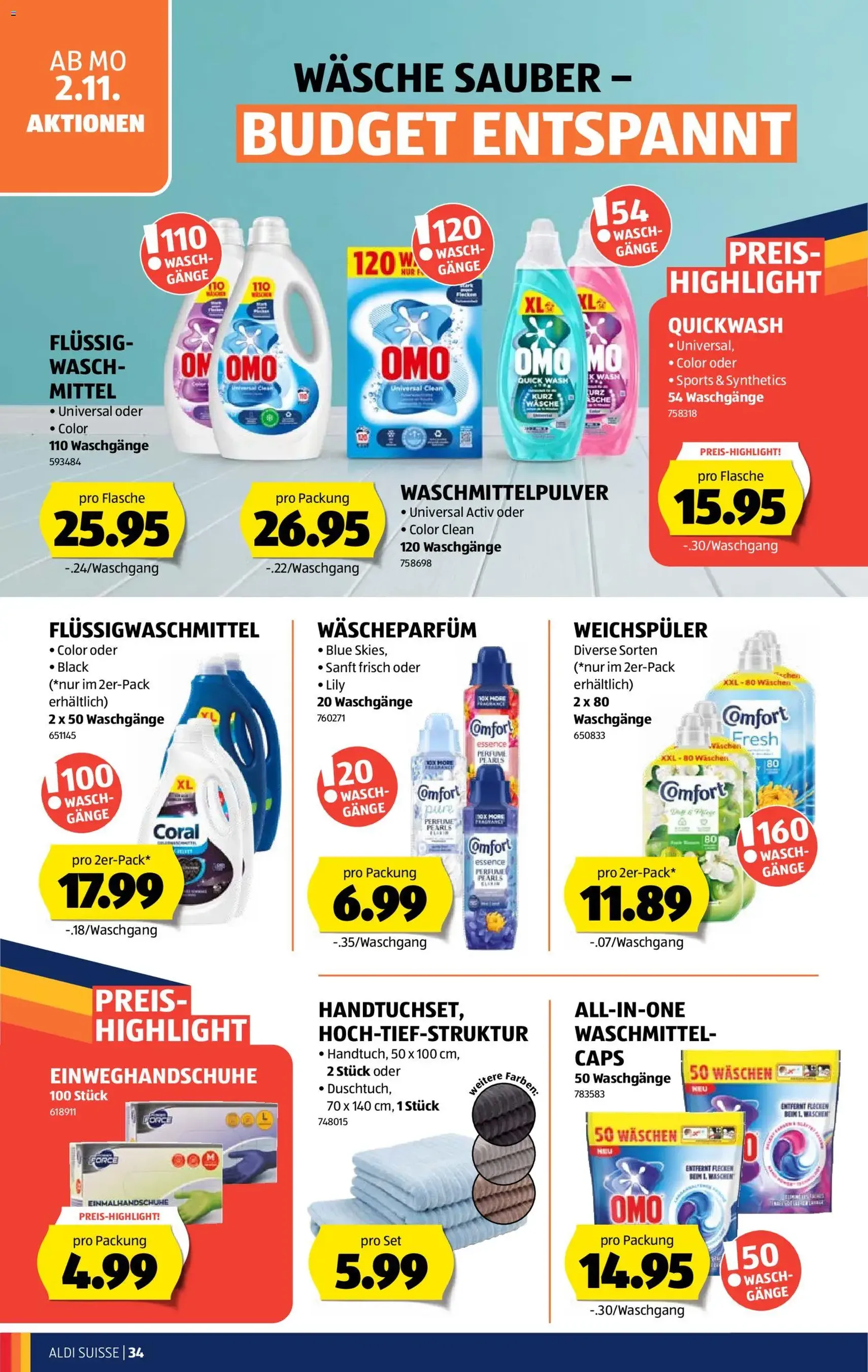 Aldi aktionen - Gültiger Prospekt ab 29.10.2026, Seite 34 von insgesamt 38