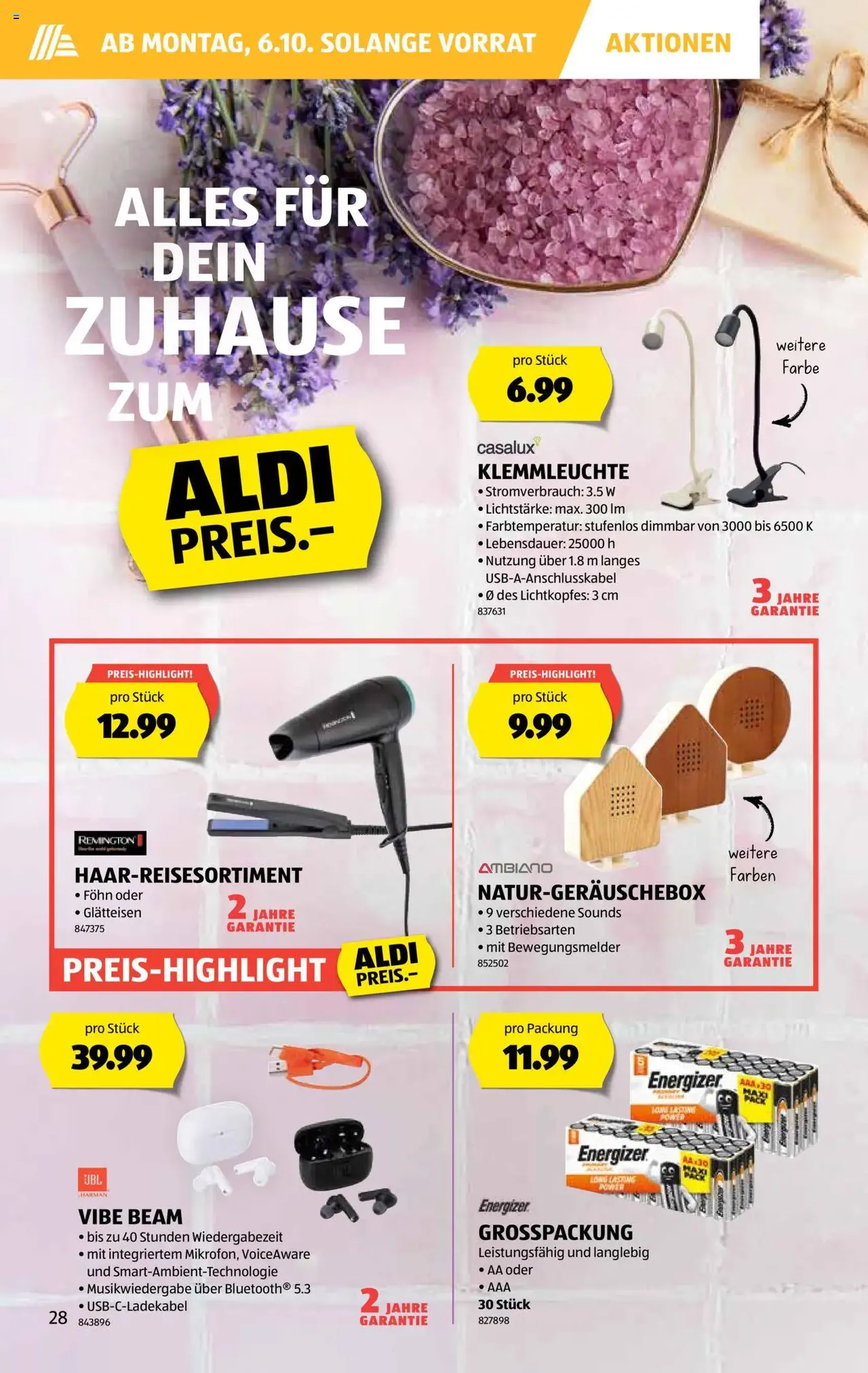 Aldi Aktionen - Gültiger Prospekt ab 02.10.2025, Seite 29 von insgesamt 36