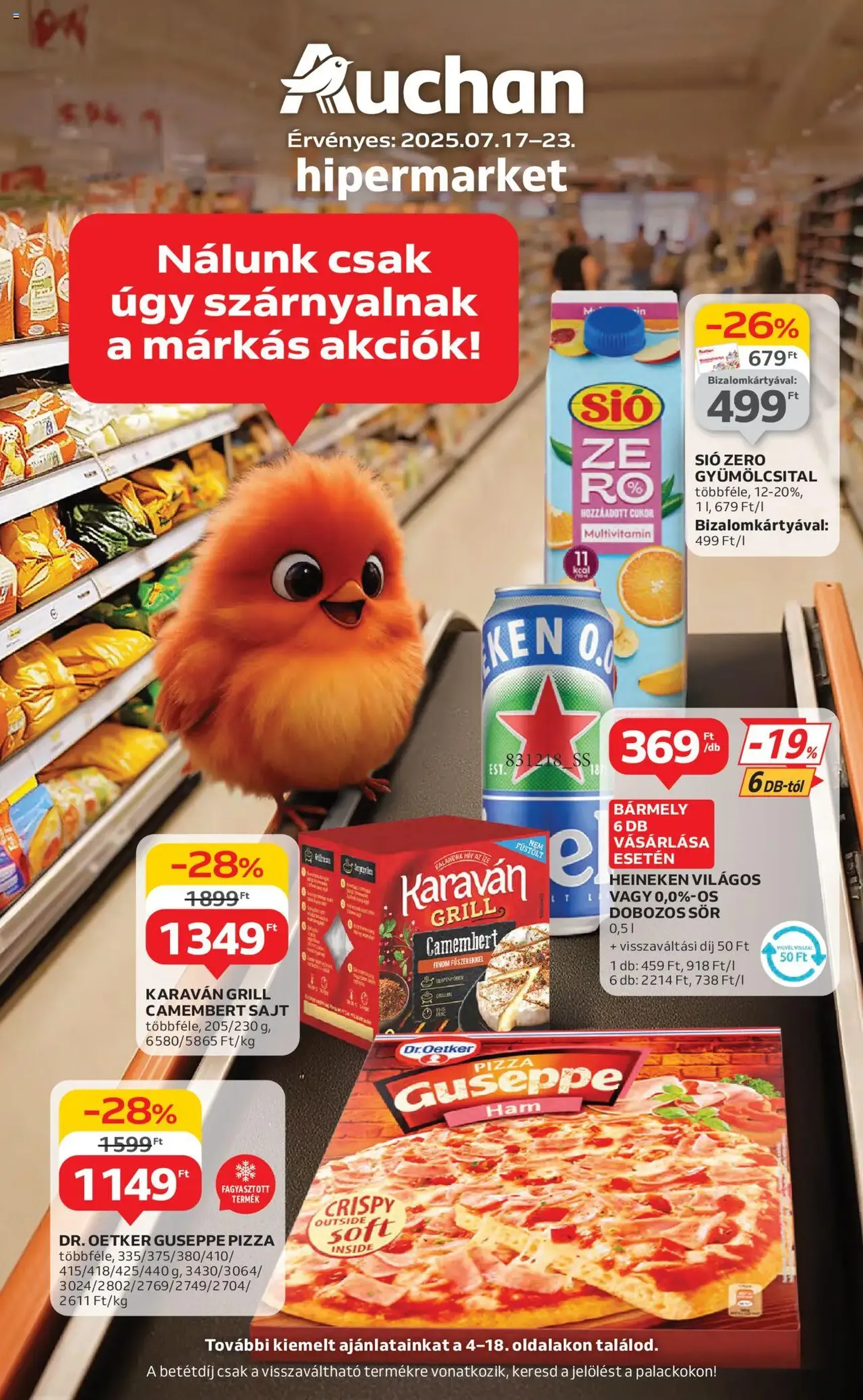 Auchan Akciós újság - 2025.07.17. érvényes szórólap 1 oldal 44 oldalból Auchan Akciós újság - 2025.07.17. érvényes szórólap 1 oldal 44 oldalból