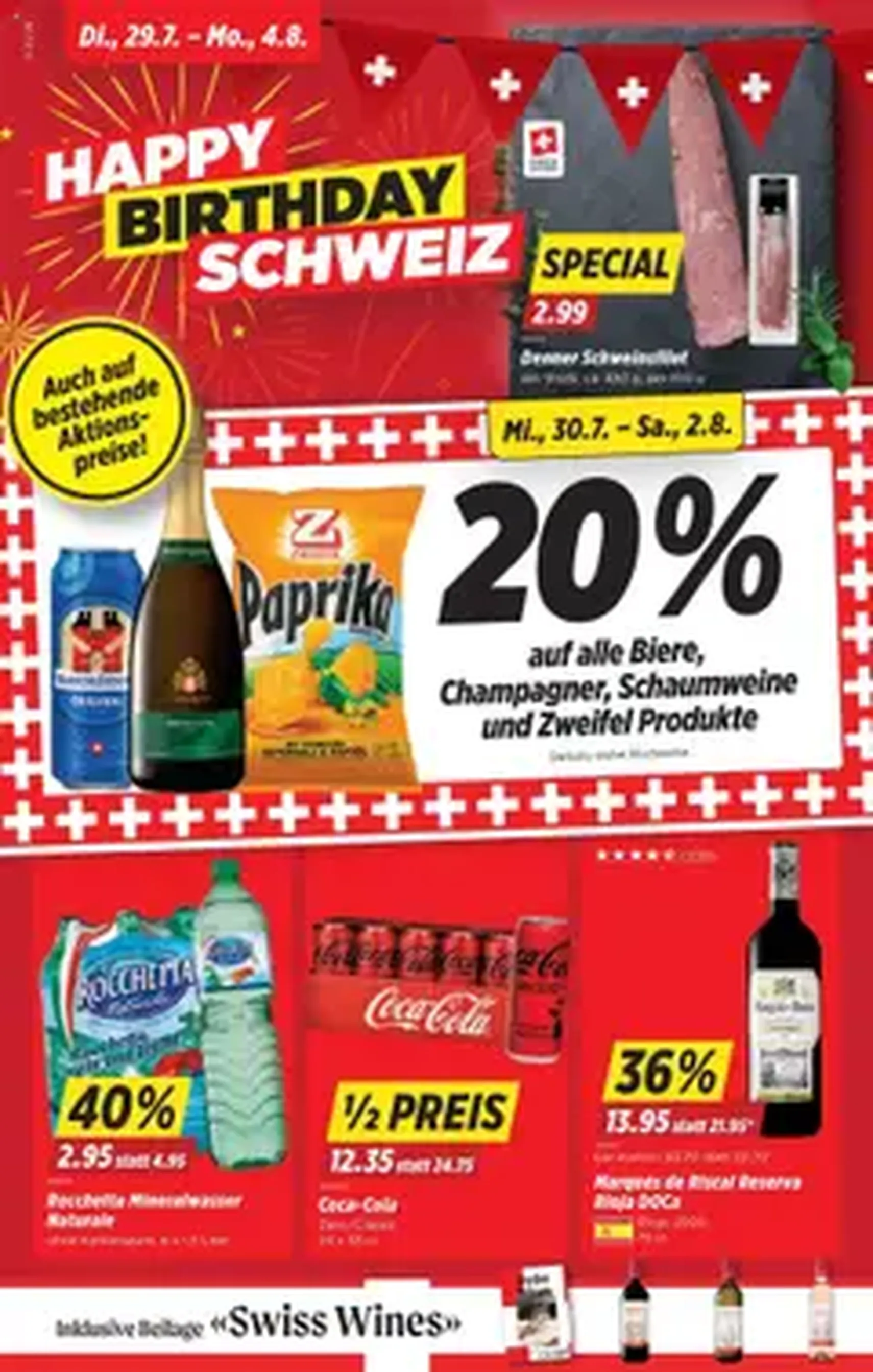Denner Aktionen - Gültiger Prospekt ab 29.07.2025, Seite 1 von insgesamt 1