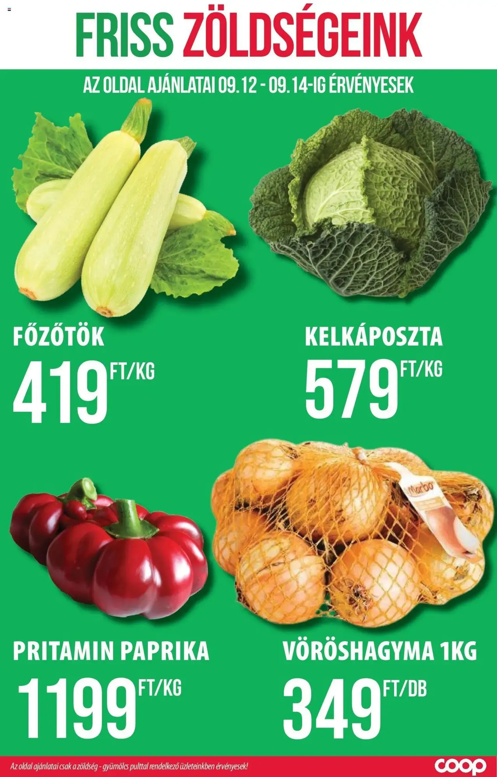 COOP Szolnok Akciós újság - 2025.09.11. érvényes szórólap 2 oldal 17 oldalból