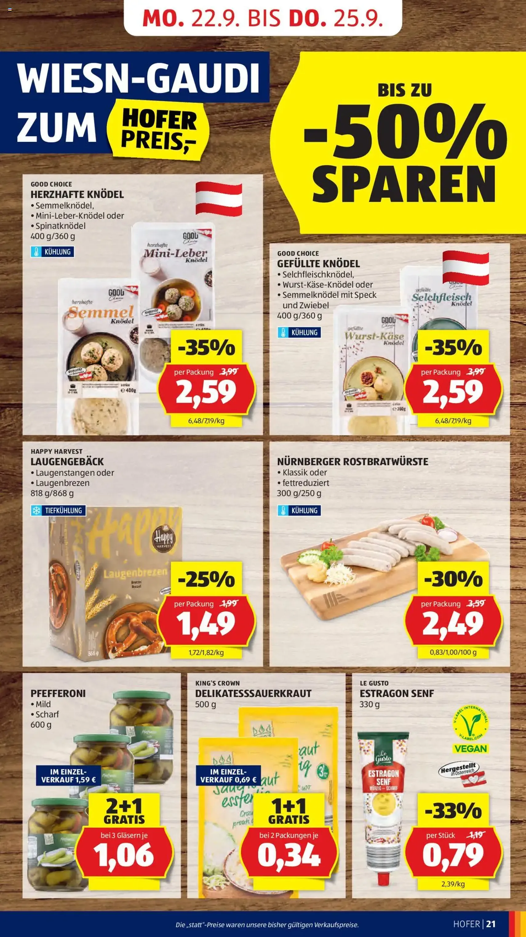 Hofer Flugblatt - Gültiger Prospekt ab 19.09.2025, Seite 23 von insgesamt 49
