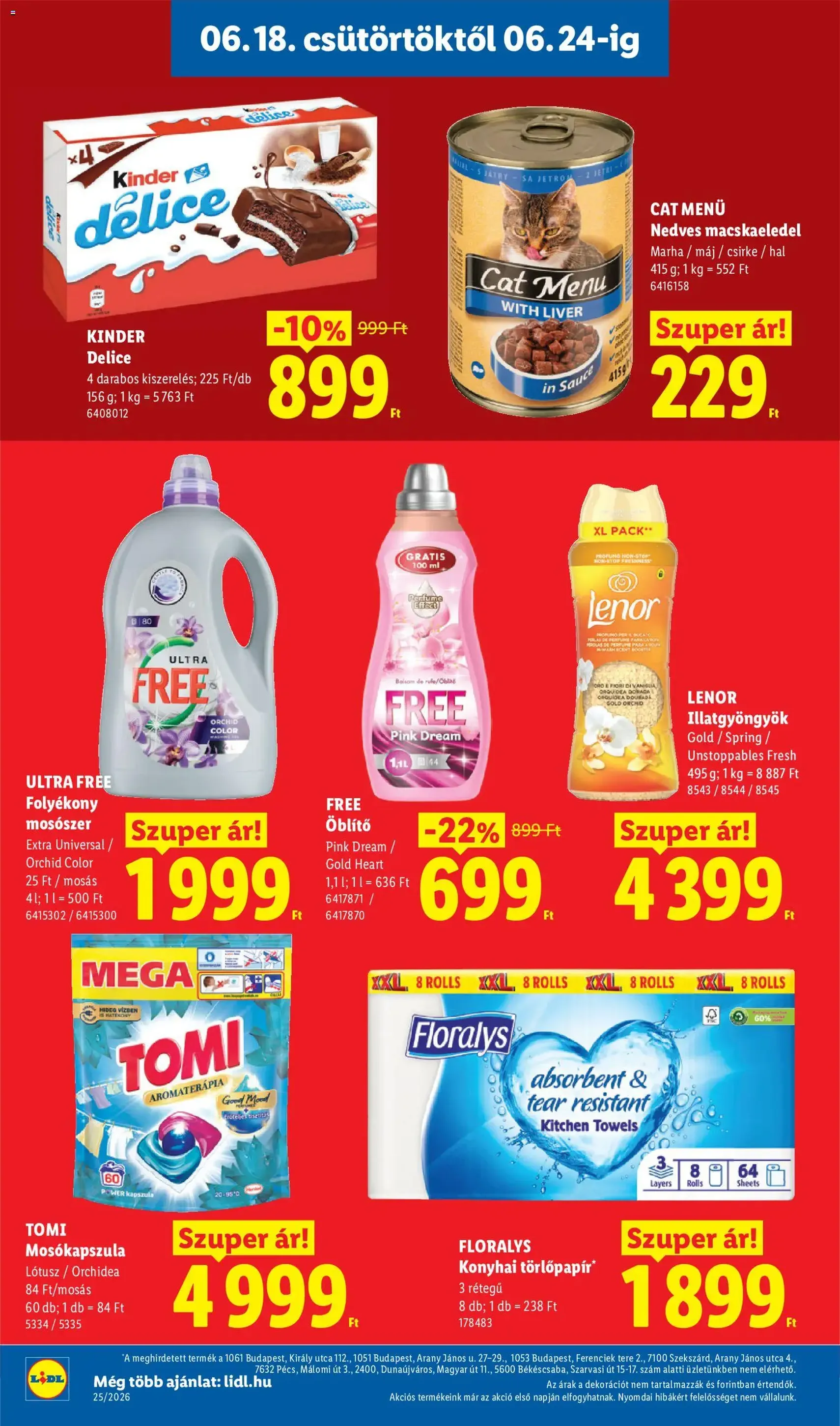 Lidl akciós újság - 2026.06.18. érvényes szórólap 14 oldal 78 oldalból