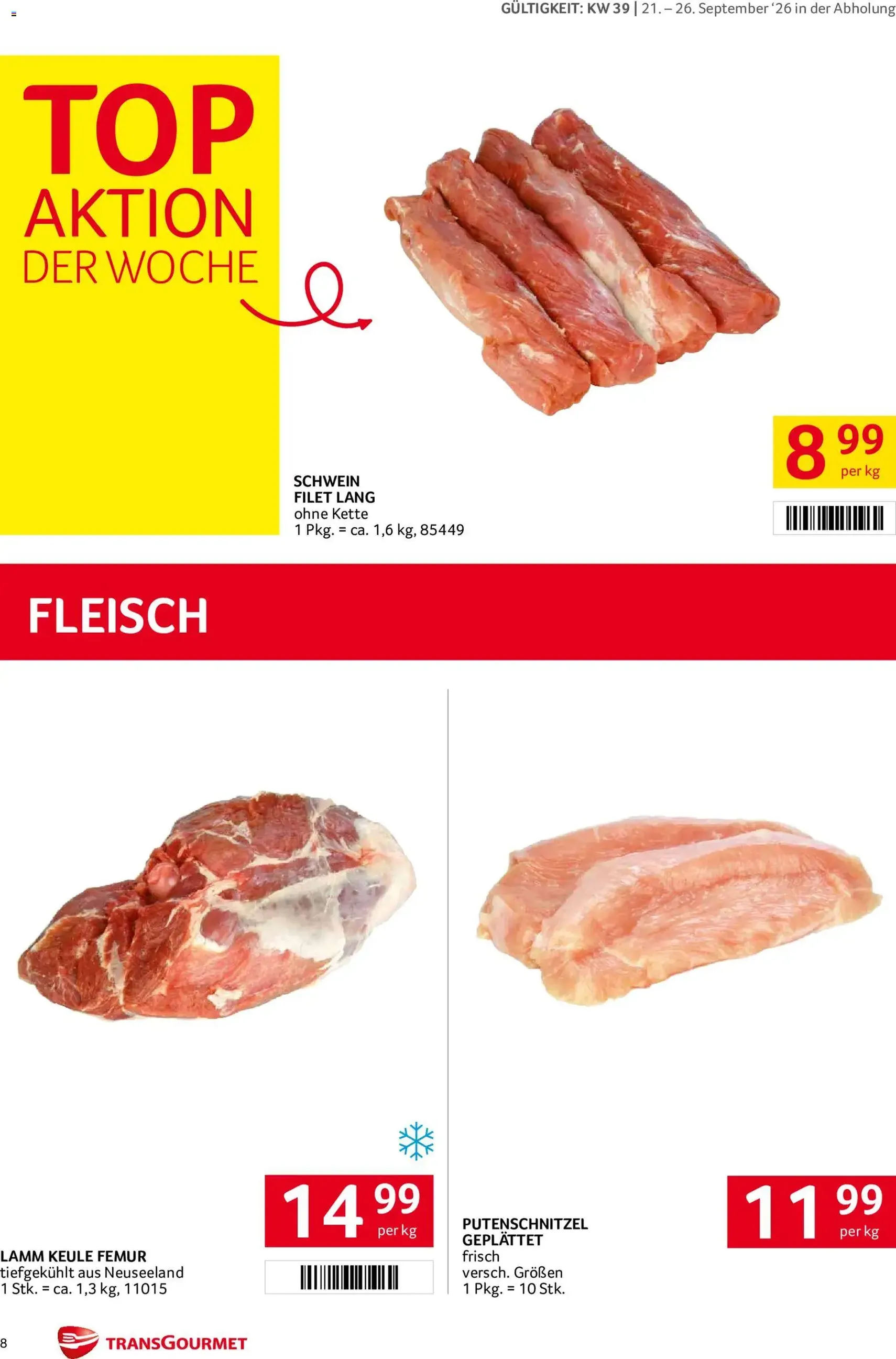 Transgourmet Flugblatt - Gültiger Prospekt ab 20.09.2026, Seite 6 von insgesamt 38