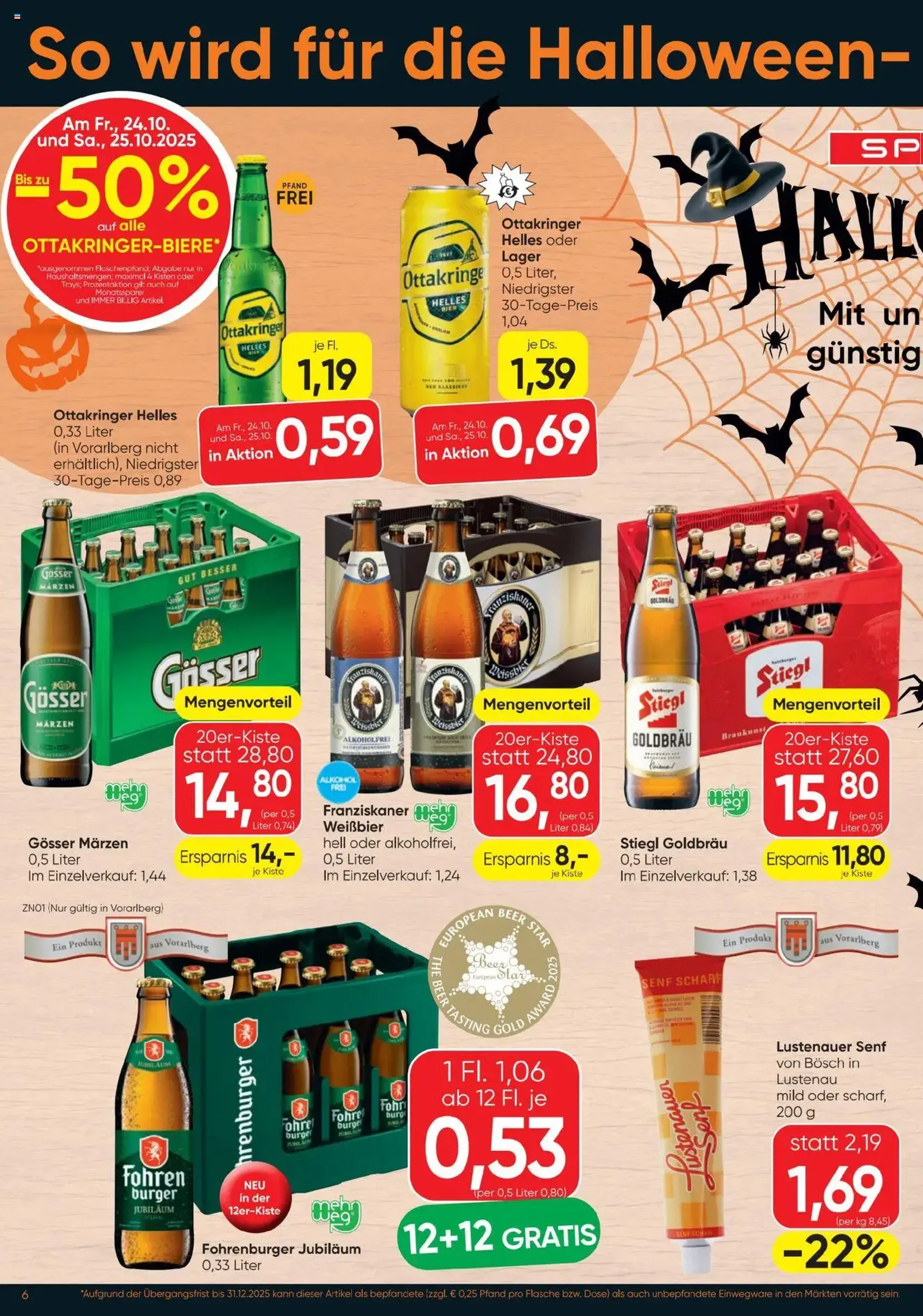 Spar Flugblatt - Gültiger Prospekt ab 23.10.2025, Seite 6 von insgesamt 20 Spar Flugblatt - Gültiger Prospekt ab 23.10.2025, Seite 6 von insgesamt 20