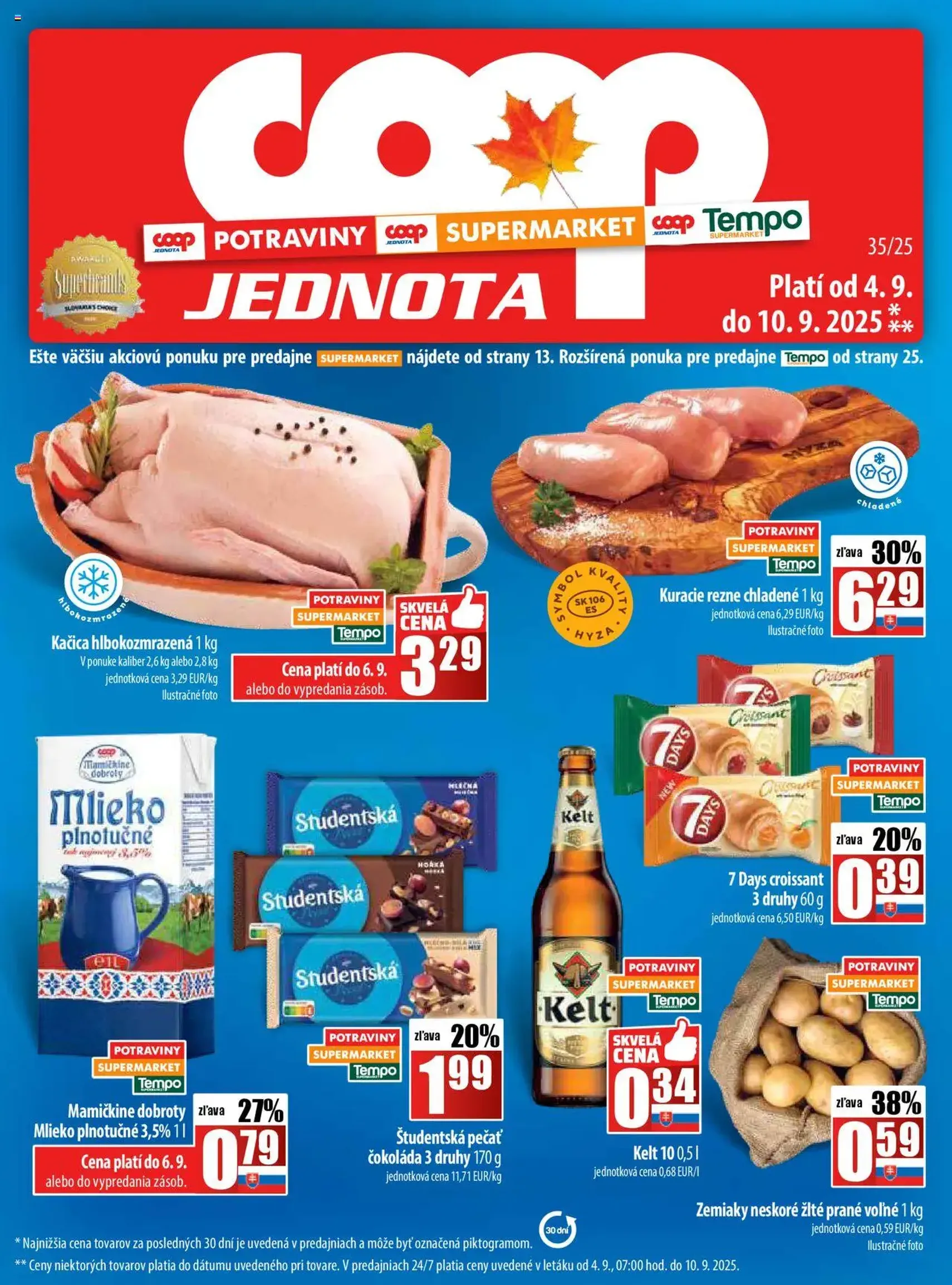 COOP Jednota leták - platný leták od 04.09.2025 strana 1 z 28 COOP Jednota leták - platný leták od 04.09.2025 strana 1 z 28
