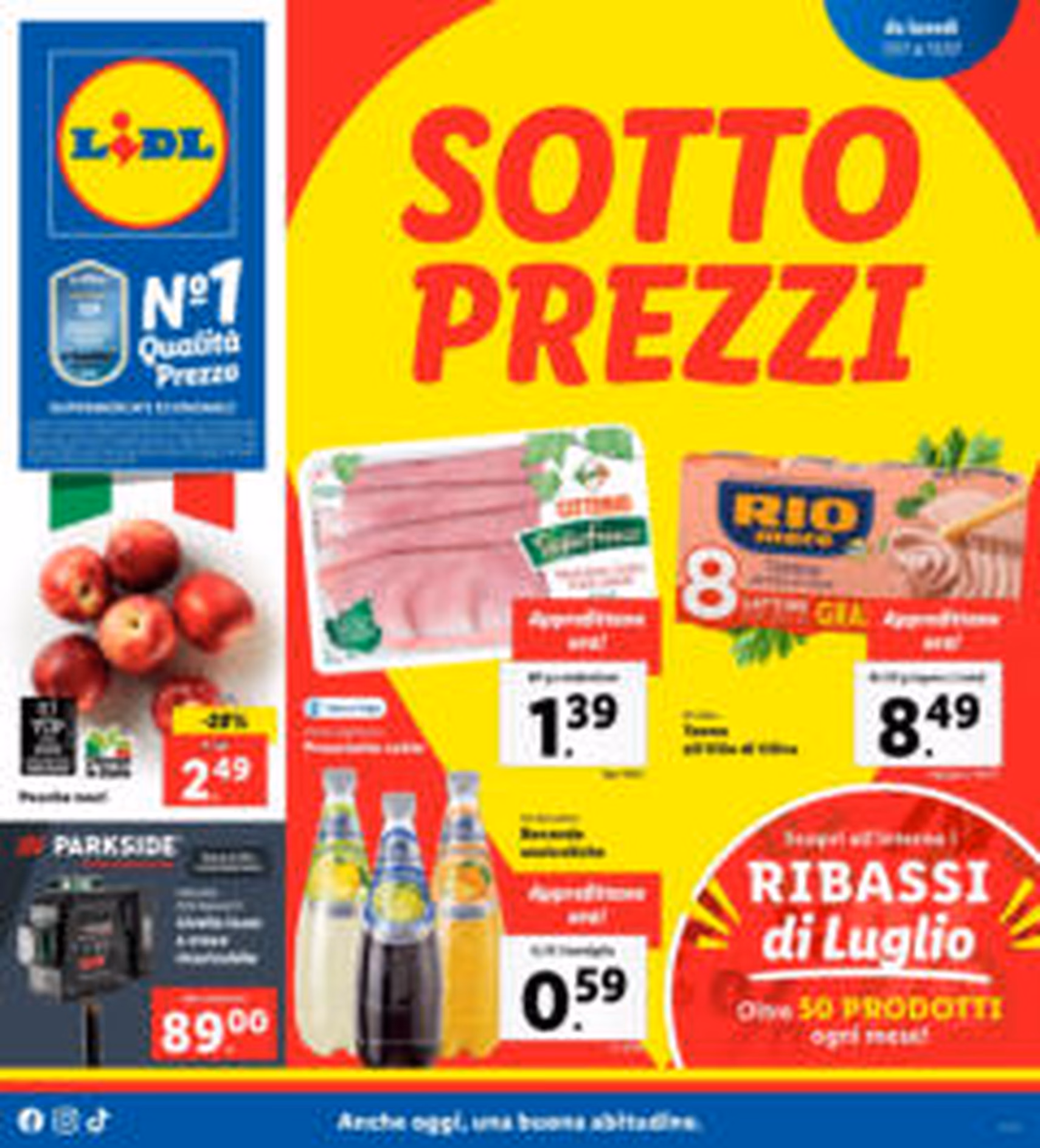 Volantino Lidl - volantino valido dal 07/07/2025 pagina 1 di 1