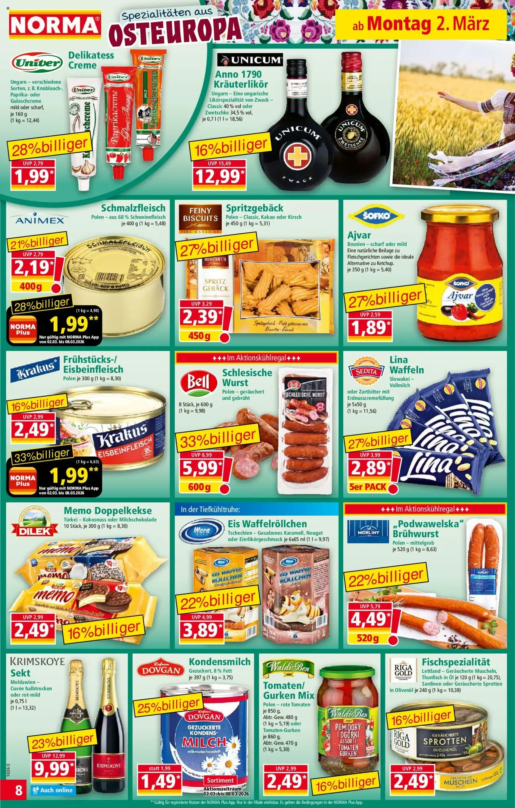 Norma Prospekt - Gültiger Prospekt ab 02.03.2026, Seite 8 von insgesamt 20