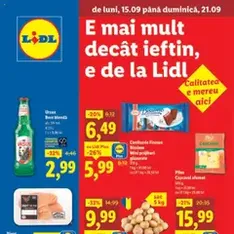 Catalog Lidl - previzualizare cataloage valabilă începând cu 15.09.2025