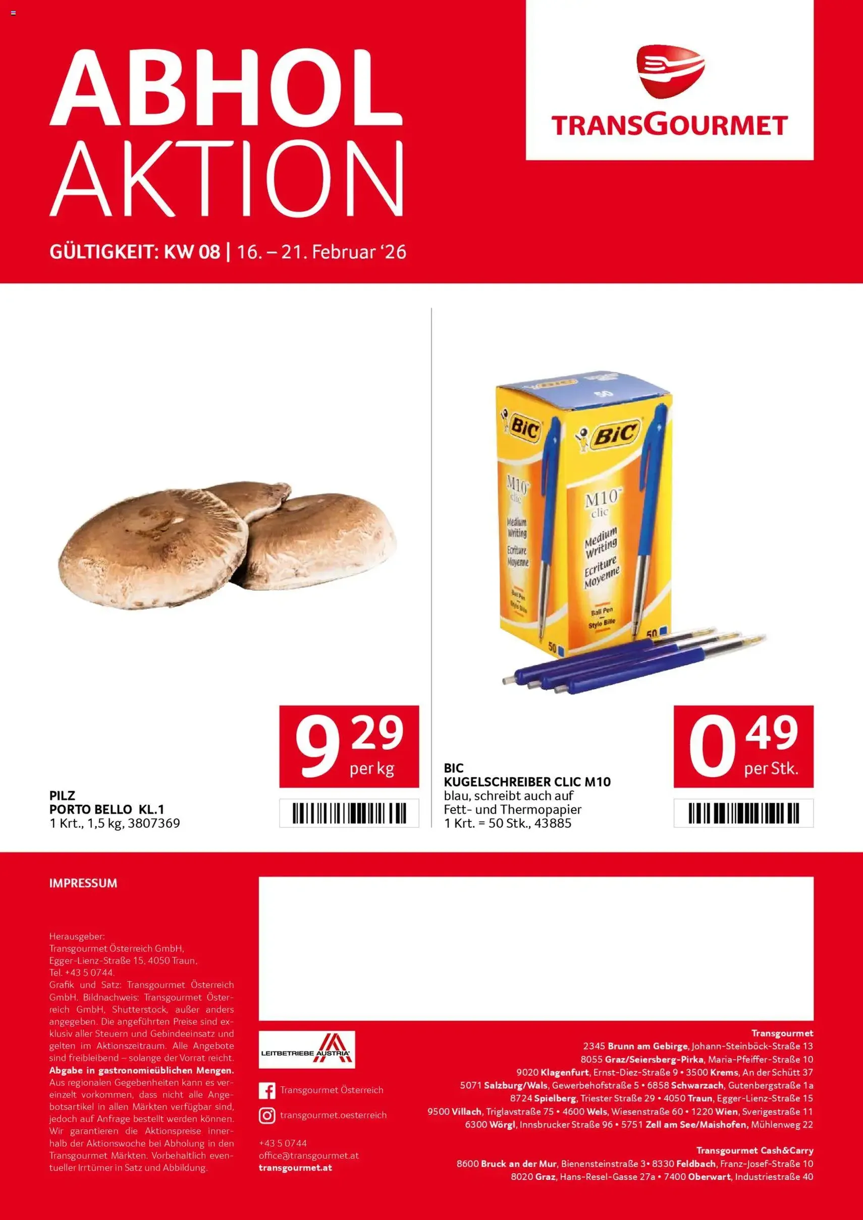 Transgourmet Flugblatt - Gültiger Prospekt ab 16.02.2026, Seite 28 von insgesamt 28