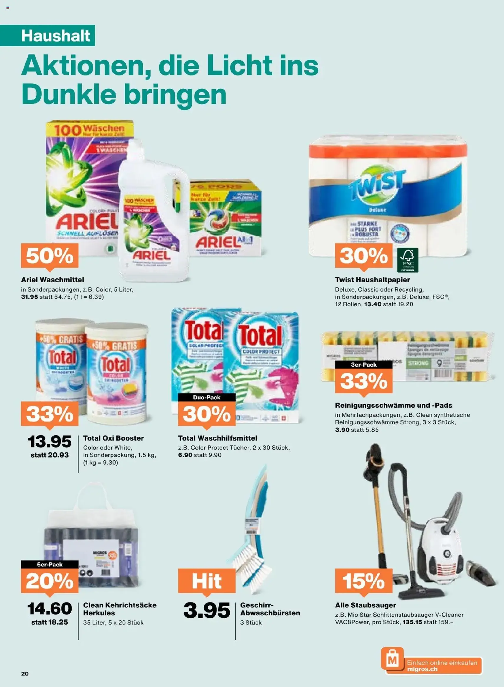 Migros Aktionen - Gültiger Prospekt ab 28.10.2025, Seite 20 von insgesamt 24 Migros Aktionen - Gültiger Prospekt ab 28.10.2025, Seite 20 von insgesamt 24