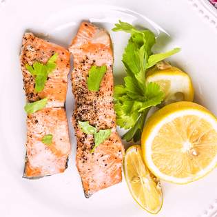 Recipe preview Oven Baked Fresh Salmon with Lemon and Dill