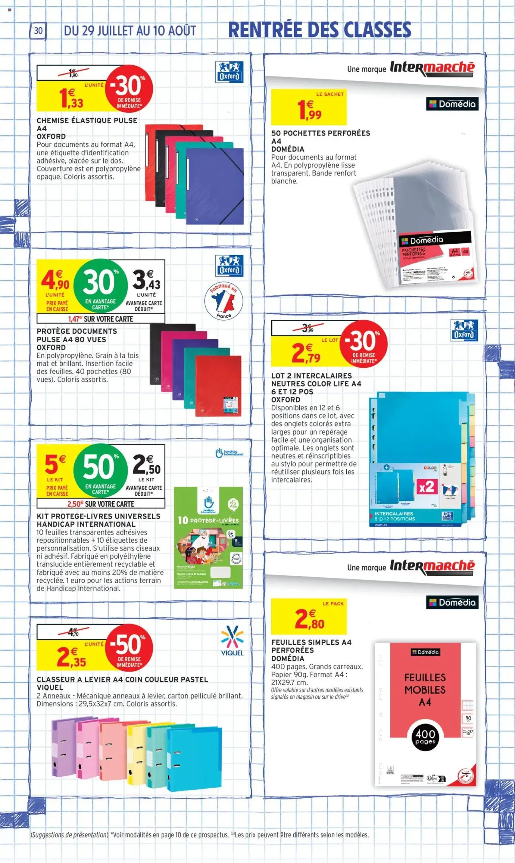 Intermarché catalogue semaine 30 - brochure valable à partir du 29/07/2025, page 30 sur 32 Intermarché catalogue semaine 30 - brochure valable à partir du 29/07/2025, page 30 sur 32