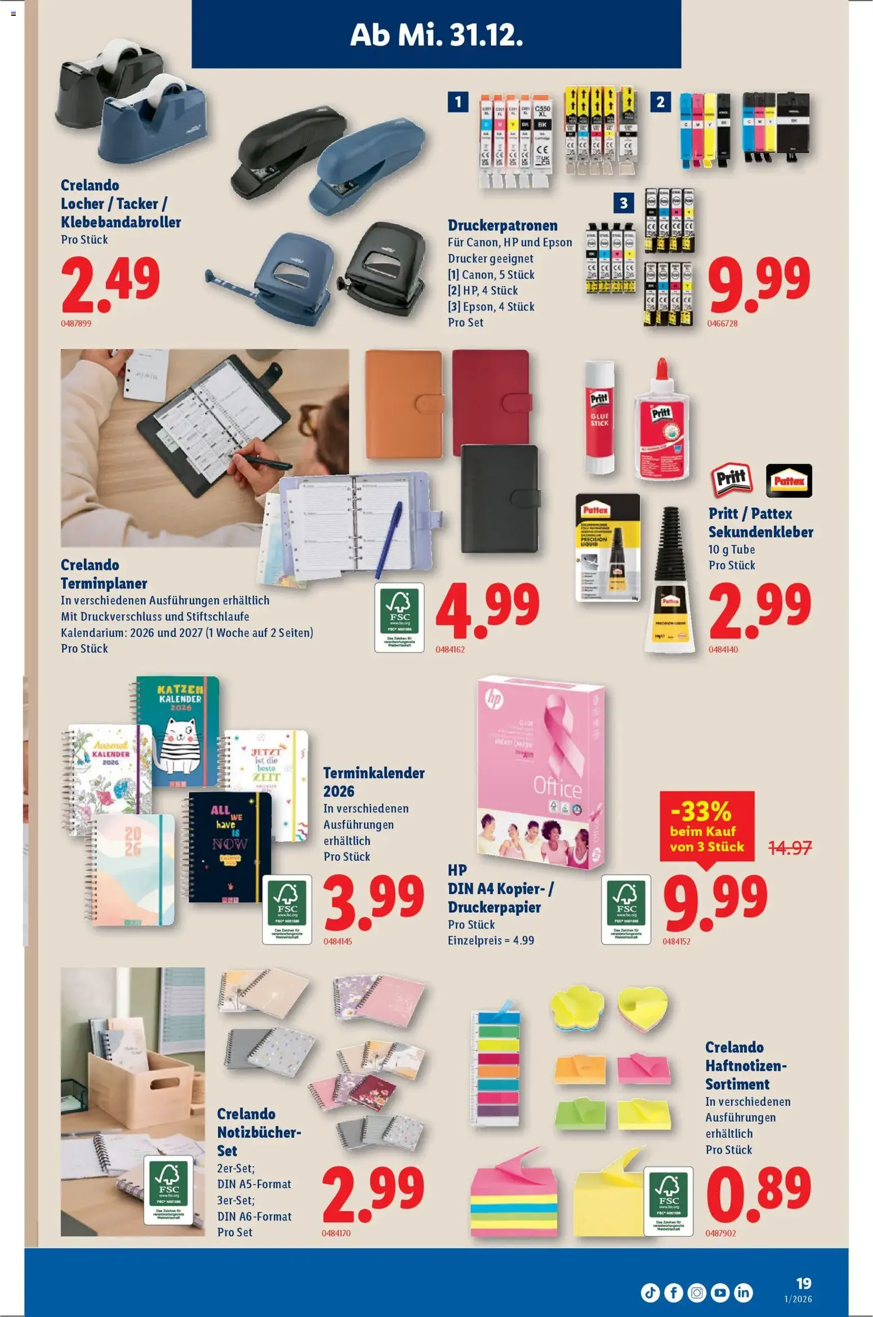 Lidl Aktionen - Gültiger Prospekt ab 31.12.2025, Seite 19 von insgesamt 32