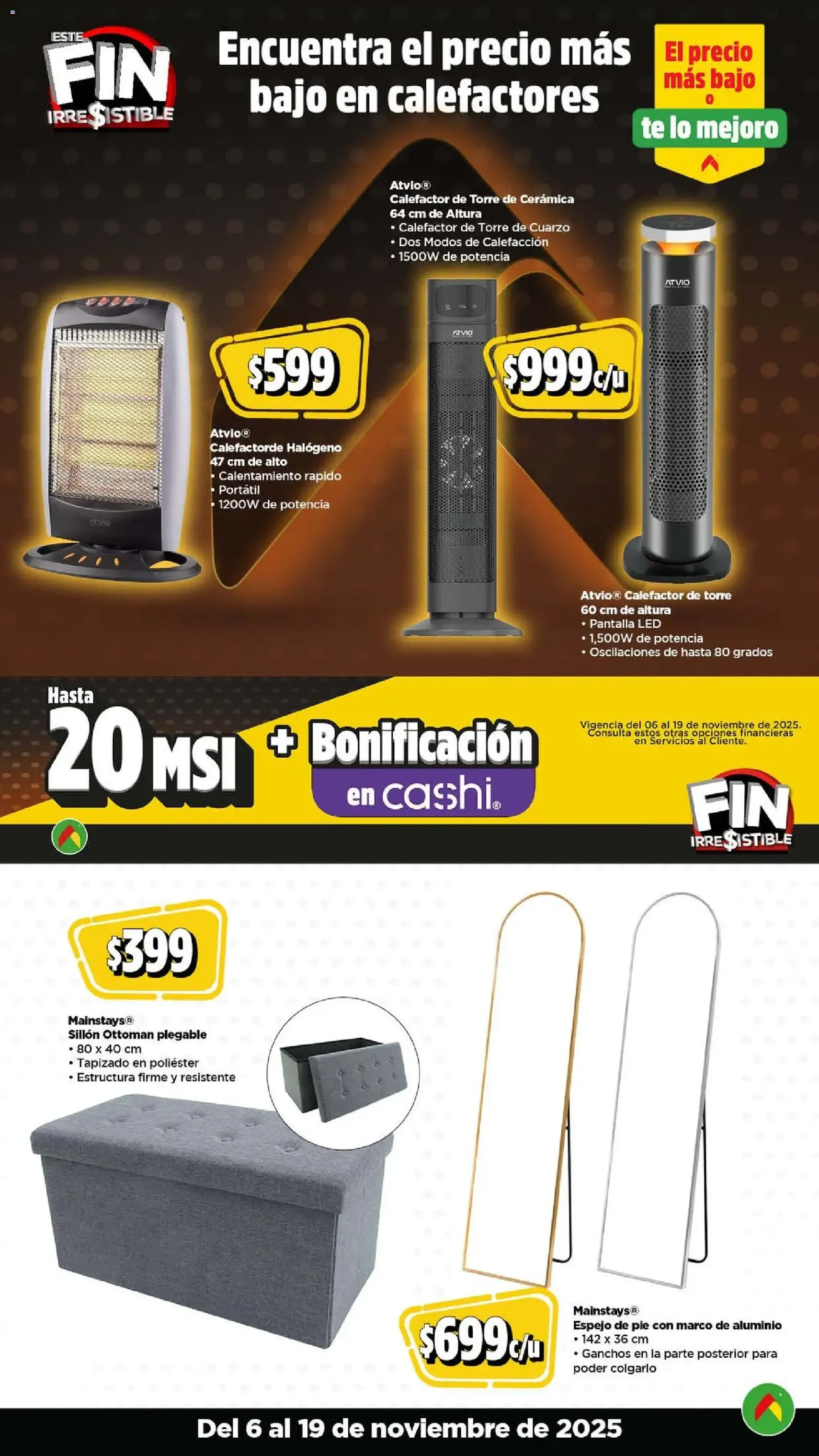 Bodega Aurrerá Buen Fin - folleto válido desde 06/11/2025 página 19 de 27