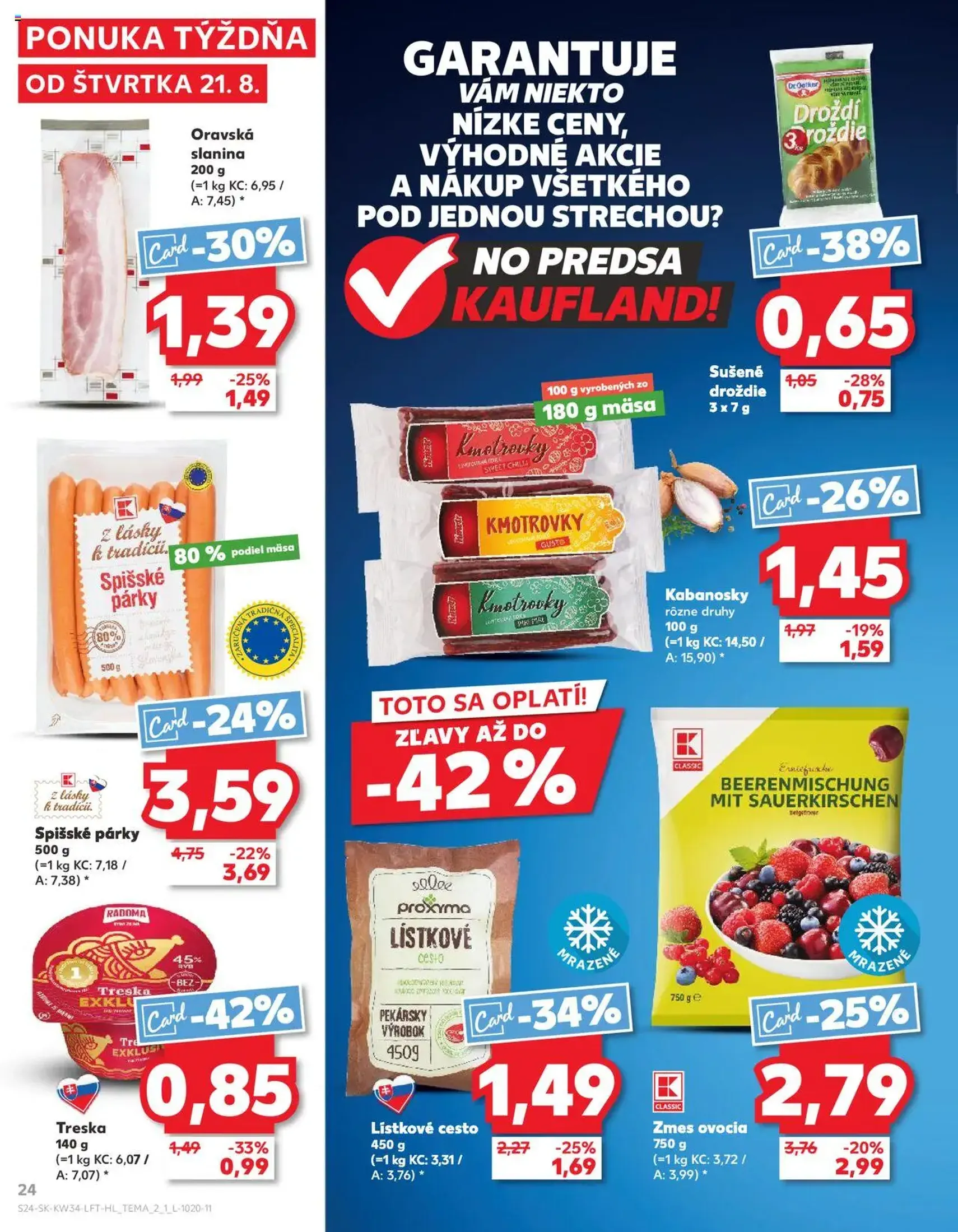 Kaufland Bratislava-Avion - platný leták od 21.08.2025 strana 24 z 78
