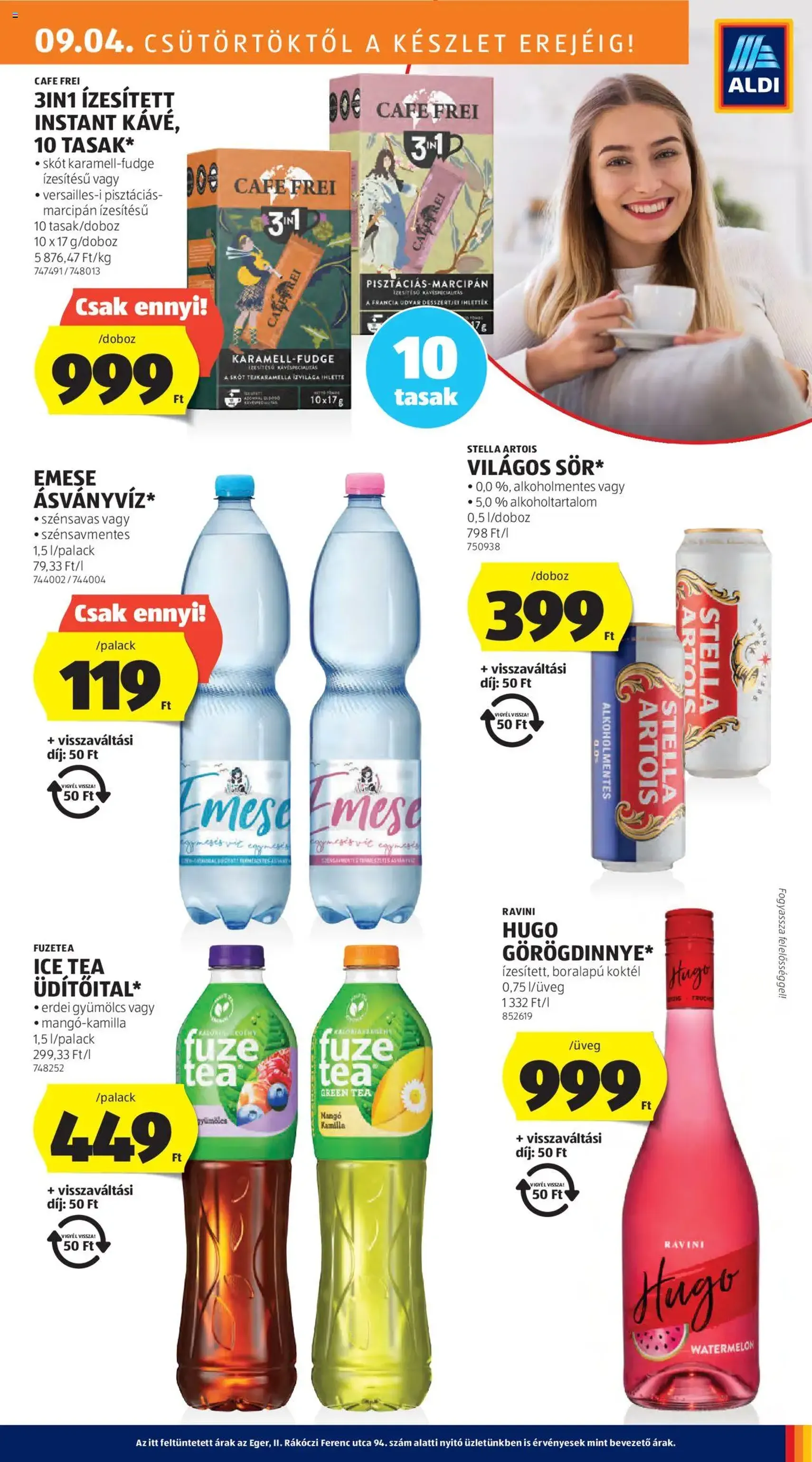 Aldi Akciós újság - 2025.09.04. érvényes szórólap 15 oldal 45 oldalból Aldi Akciós újság - 2025.09.04. érvényes szórólap 15 oldal 45 oldalból