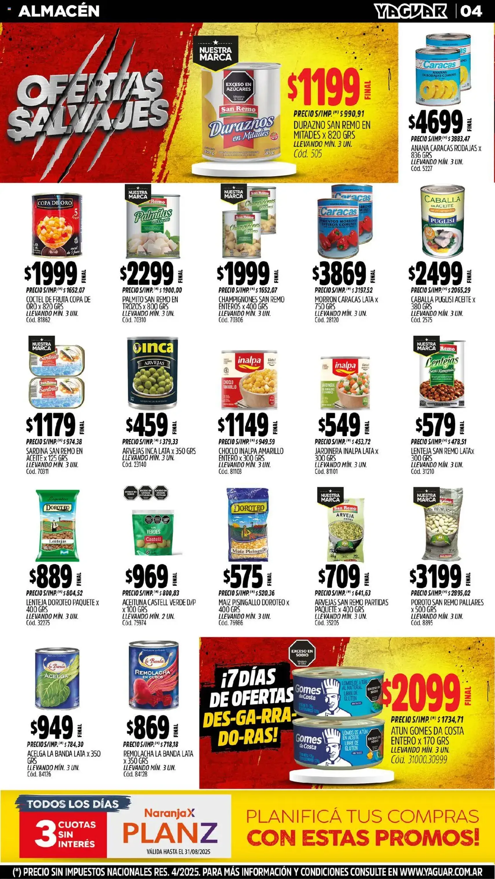 Yaguar catálogo - folleto válido desde 11/08/2025 página 4 de 35