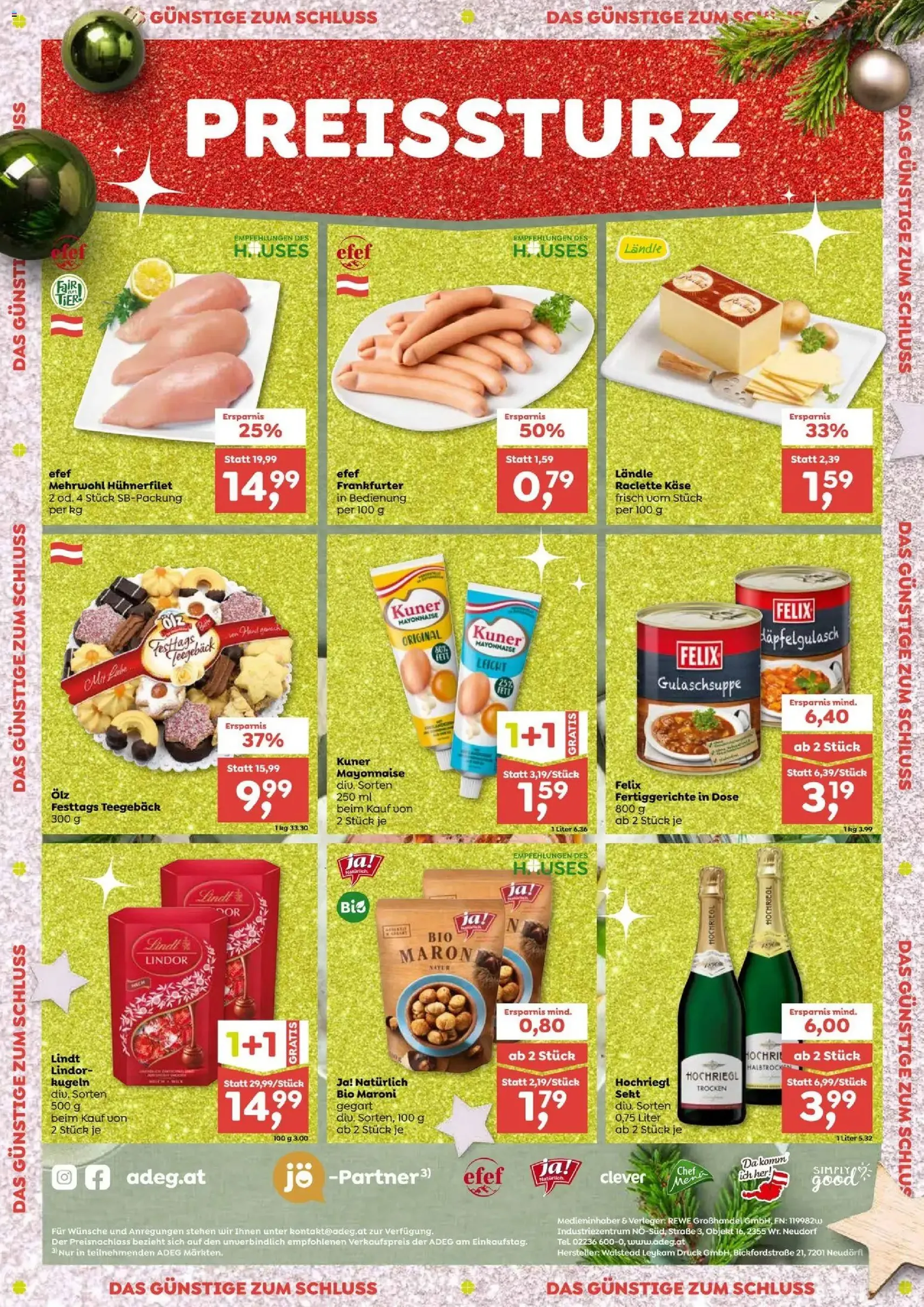 ADEG Flugblatt - Gültiger Prospekt ab 18.12.2025, Seite 12 von insgesamt 12